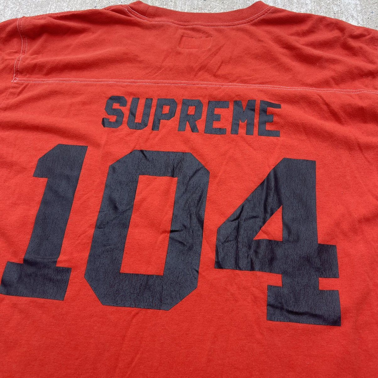 Supreme ORANGE 2016 SUPREME 104 FOOTBALL TOP Size US L / EU 52-54 / 3 - 6 Thumbnail