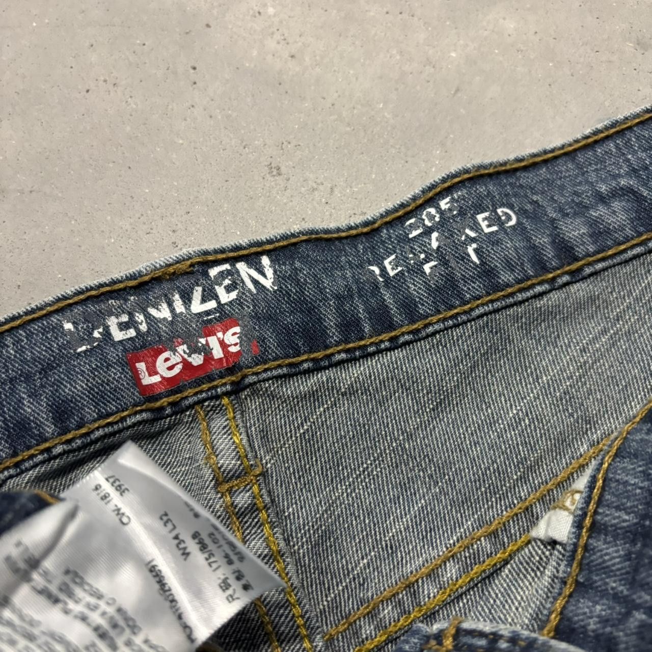 Levi's × Vintage Crazy Vintage Y2K/2000s Grunge Dark Wash Levi’s Denim Jeans! Size US 34 / EU 50 - 8 Thumbnail