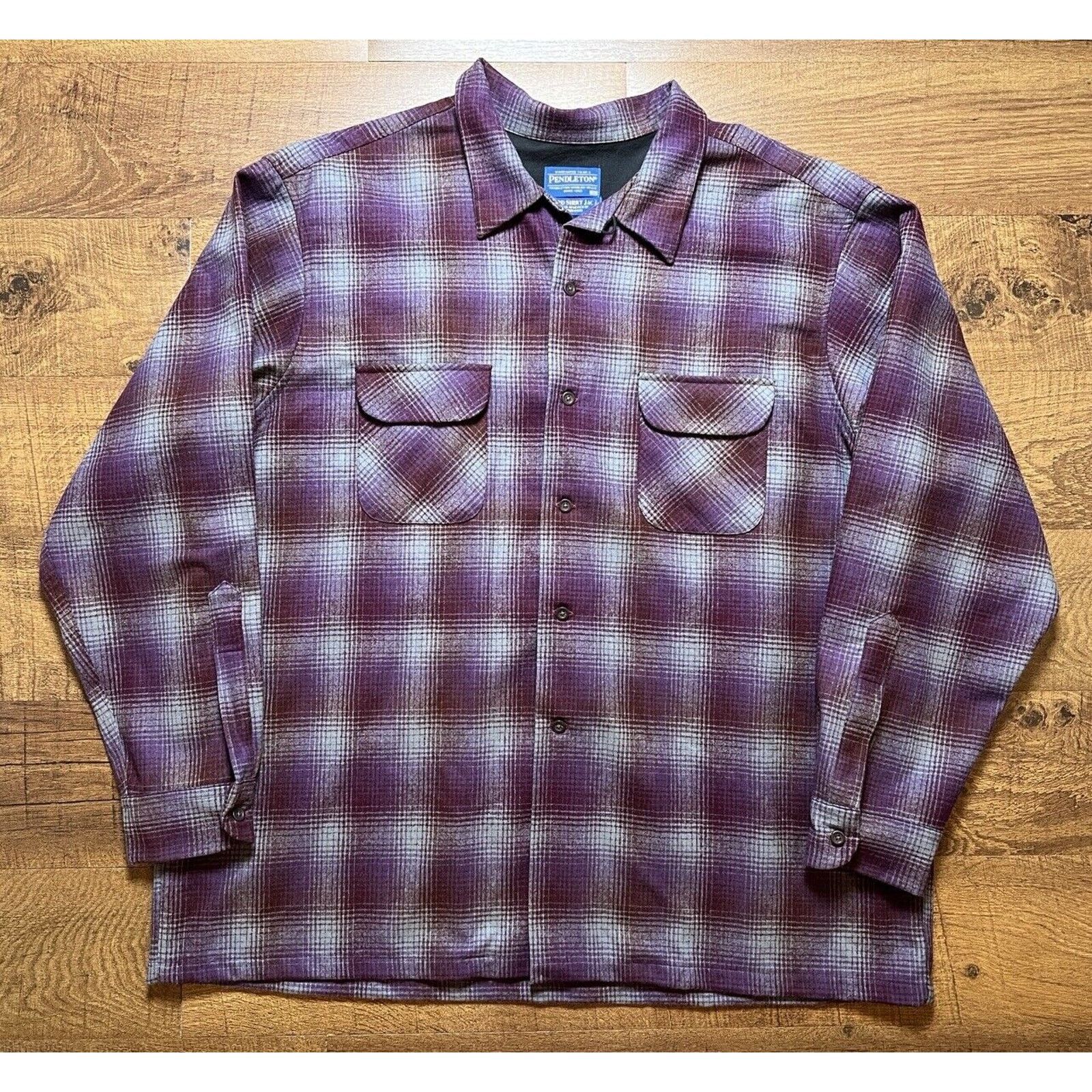 Pendleton Pendleton Board Shirt JAC Mens Size 3XL Purple