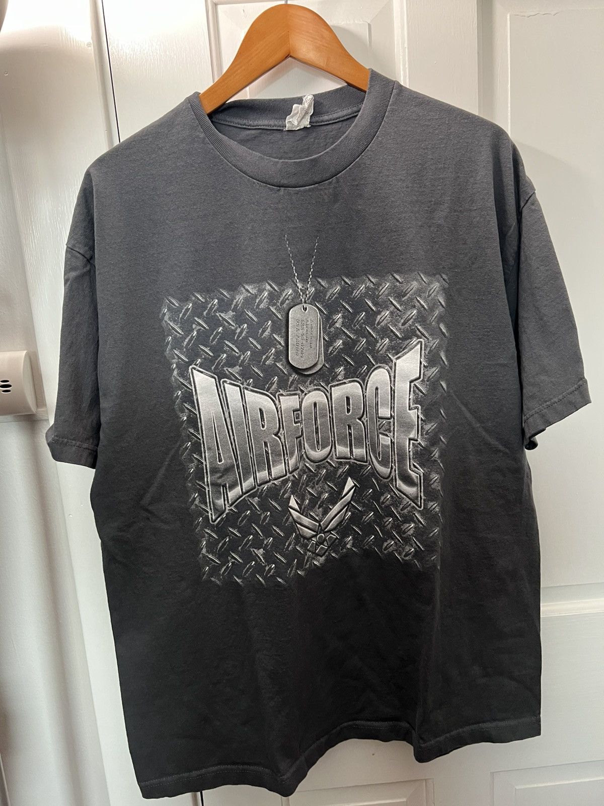 Vintage AIRFORCE VINTAGE Y2K GRAPHIC T-SHIRT Size US XL / EU 56 / 4 - 1 Thumbnail