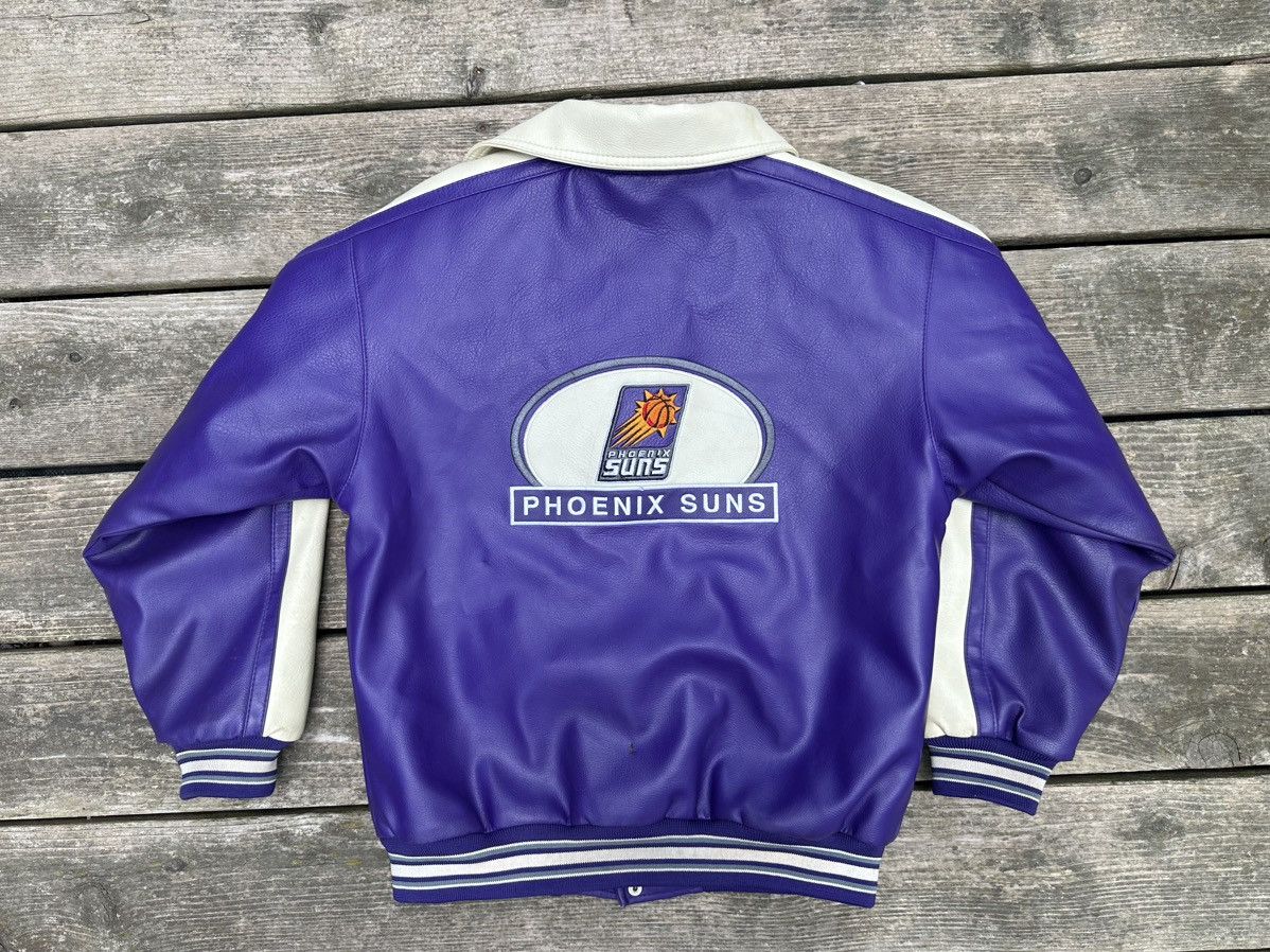 NBA Vintage Leather Phoenix Suns Jacket Size M / US 6-8 / IT 42-44 - 4 Thumbnail