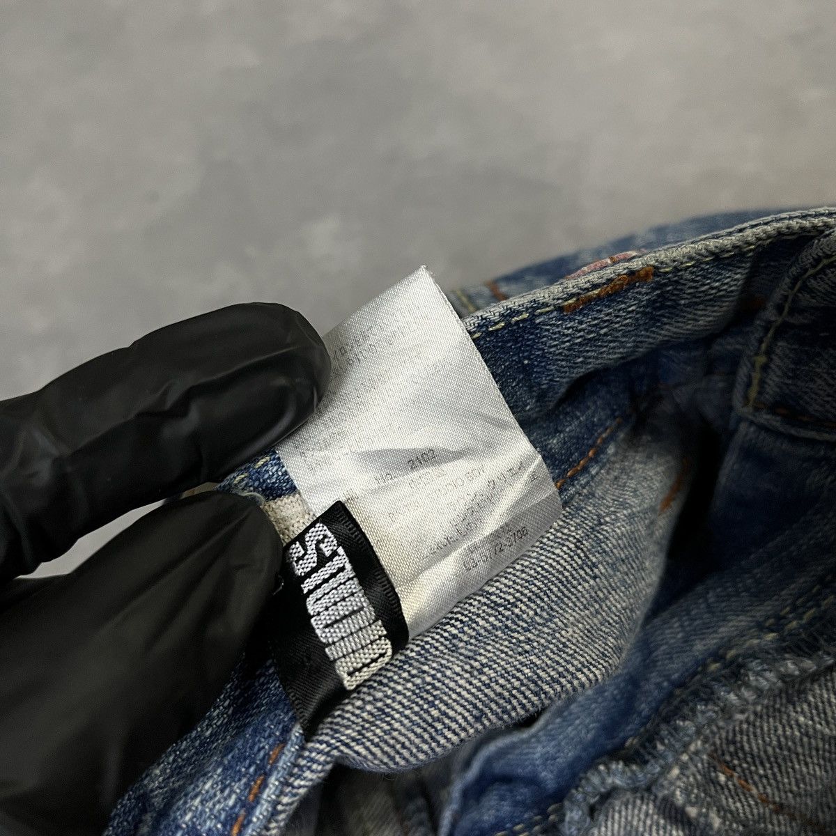 Japanese Brand Japan Double Waist by BA-TSU STUDIO Skull Pocket Jeans Size US 28 / EU 44 - 6 Thumbnail
