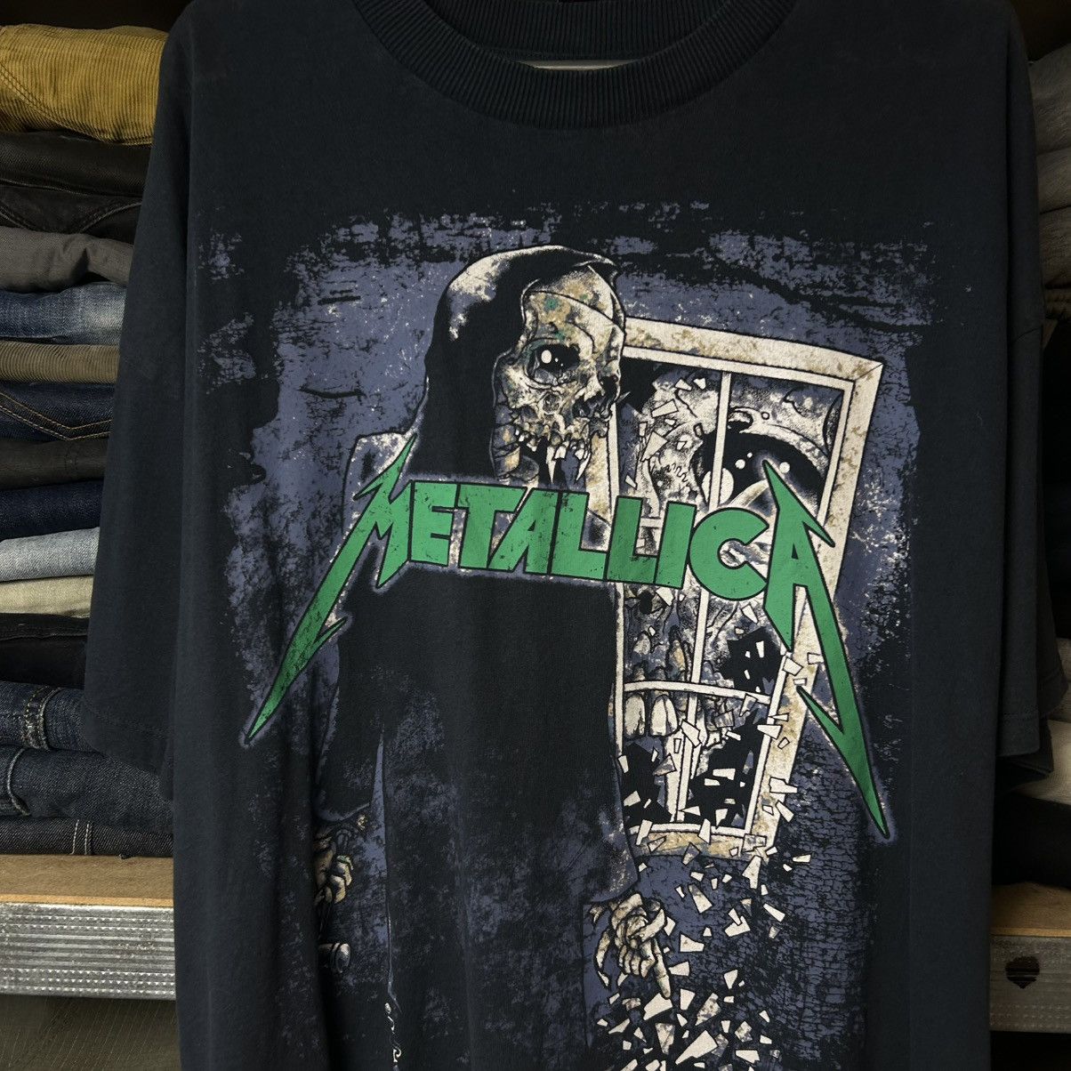 Band Tees Vintage Metallica Big Graphic Logo rock band 2000’s tee Size US M / EU 48-50 / 2 - 2 Thumbnail