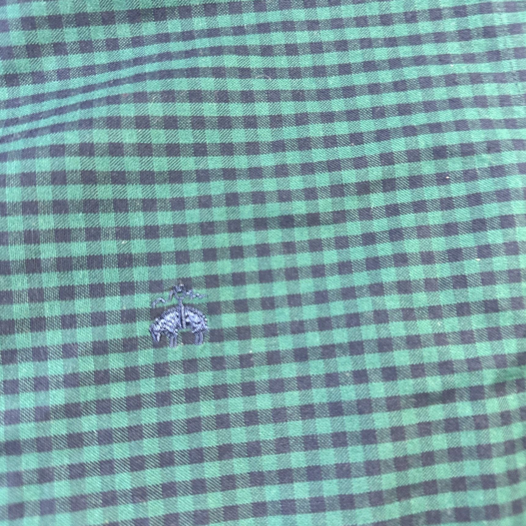 Brooks Brothers Brooks Brothers Shirt Mens Large Green Button Up Regent Fit Stretch Non Iron Shirt Size US L / EU 52-54 / 3 - 5 Thumbnail