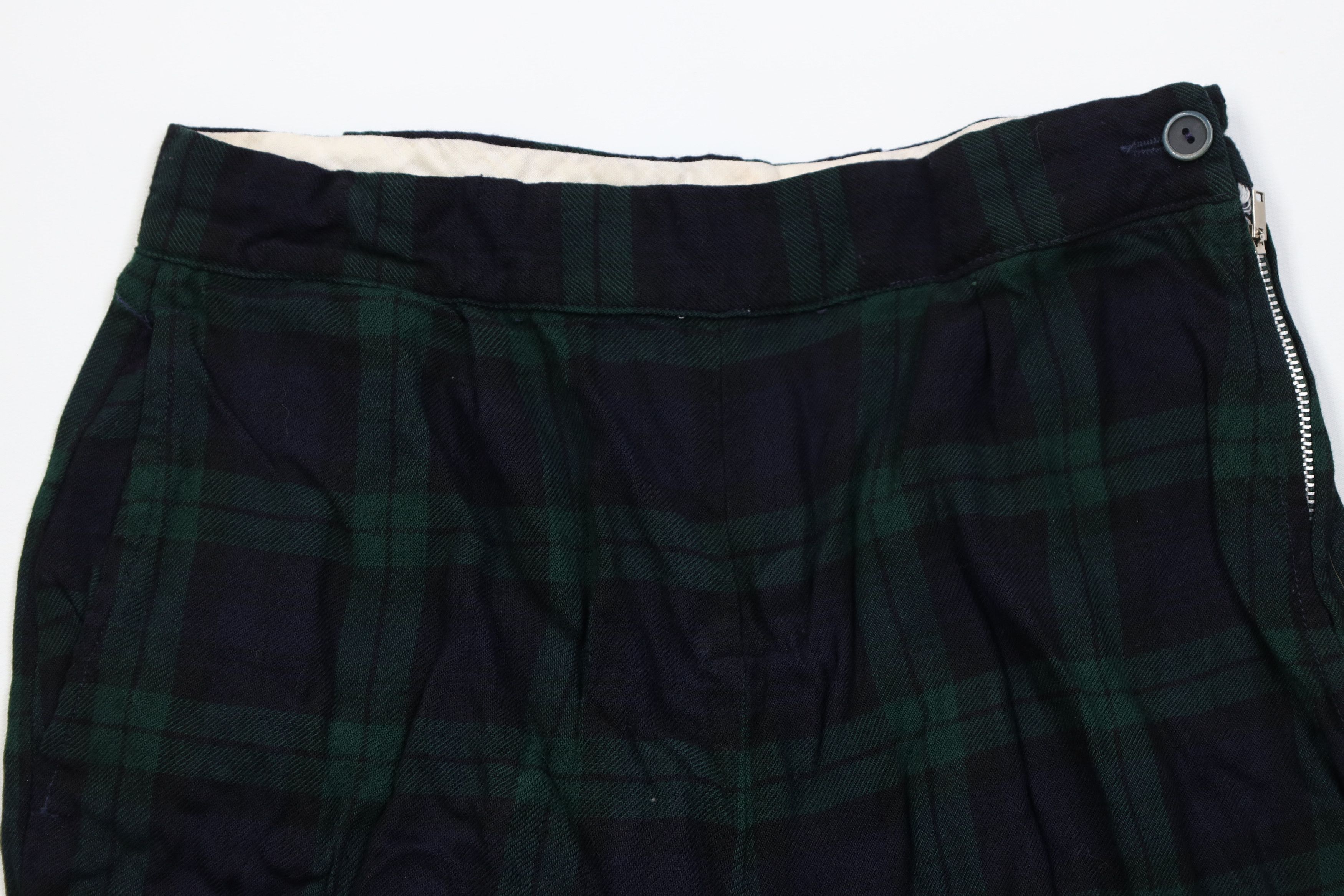 Vintage Vintage 50s Streetwear Rayon Gabardine Knit Shorts Plaid USA Size 26" / US 2 / IT 38 - 2 Thumbnail