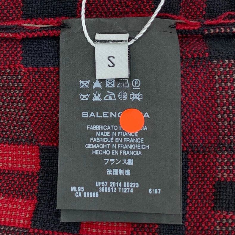 Balenciaga Balenciaga Color-block fine-check wool crewneck long-sleev Size US S / EU 44-46 / 1 - 6 Thumbnail
