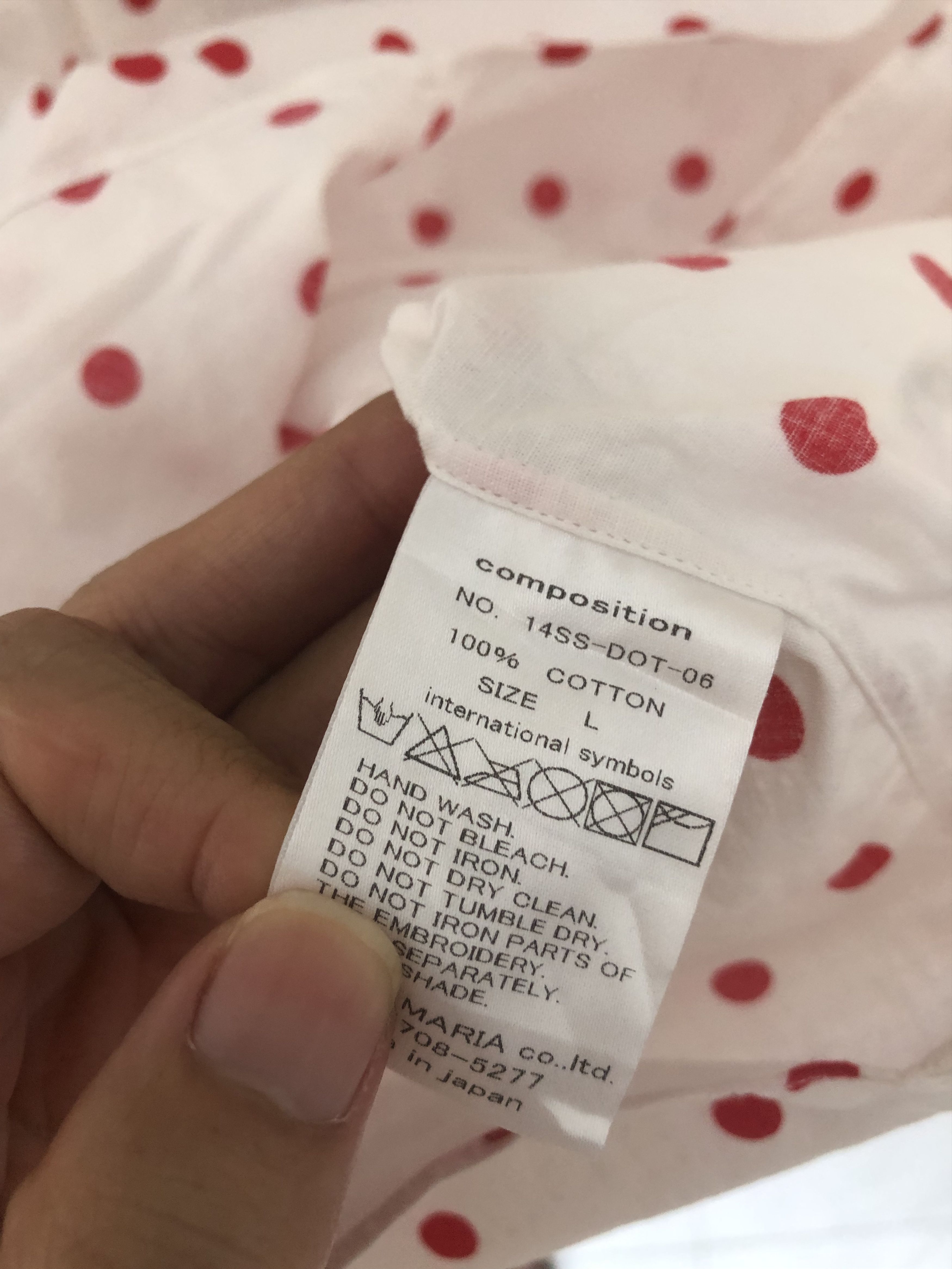 Wacko Maria pokadot shirt Size US L / EU 52-54 / 3 - 4 Thumbnail