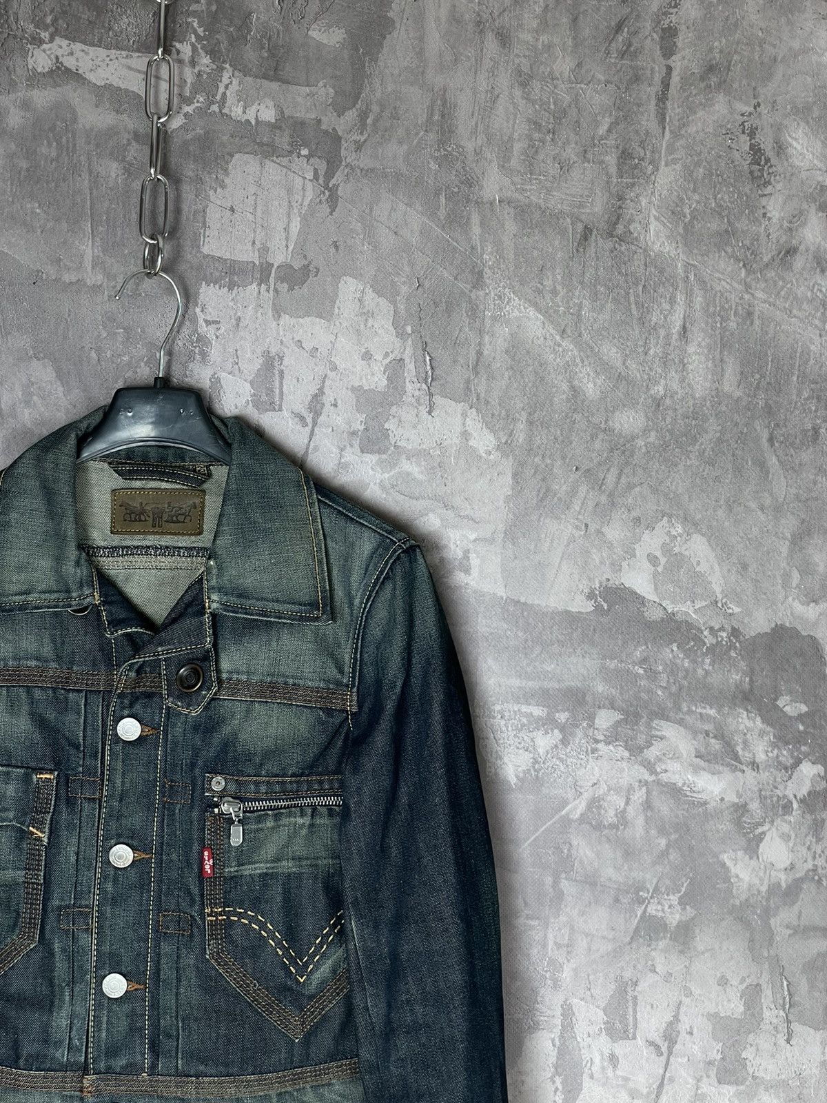 Japanese Brand × Levi's Vintage Levis Japanese Brand 90s Diesel Style Denim jacket Size S / US 4 / IT 40 - 4 Thumbnail