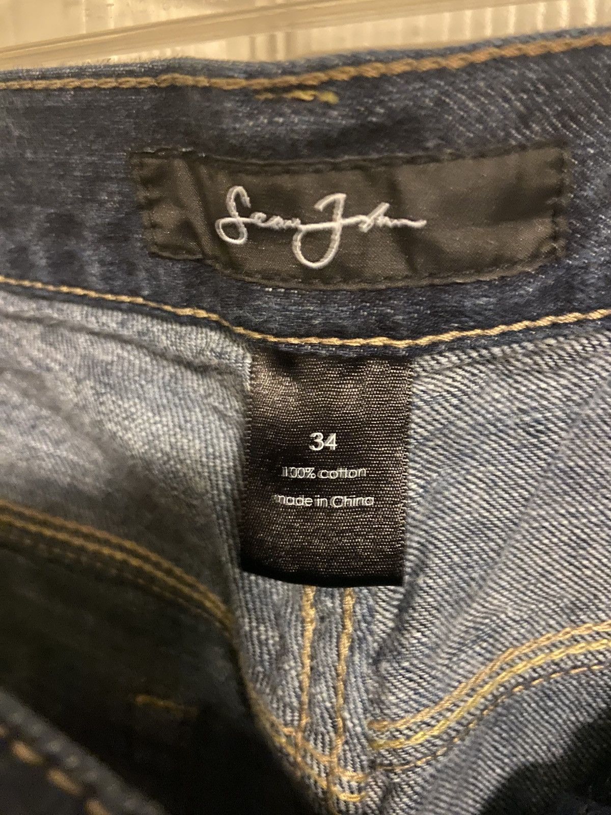 Sean John Sean John dark navy blue baggy straight jeans Size US 34 / EU 50 - 3 Thumbnail