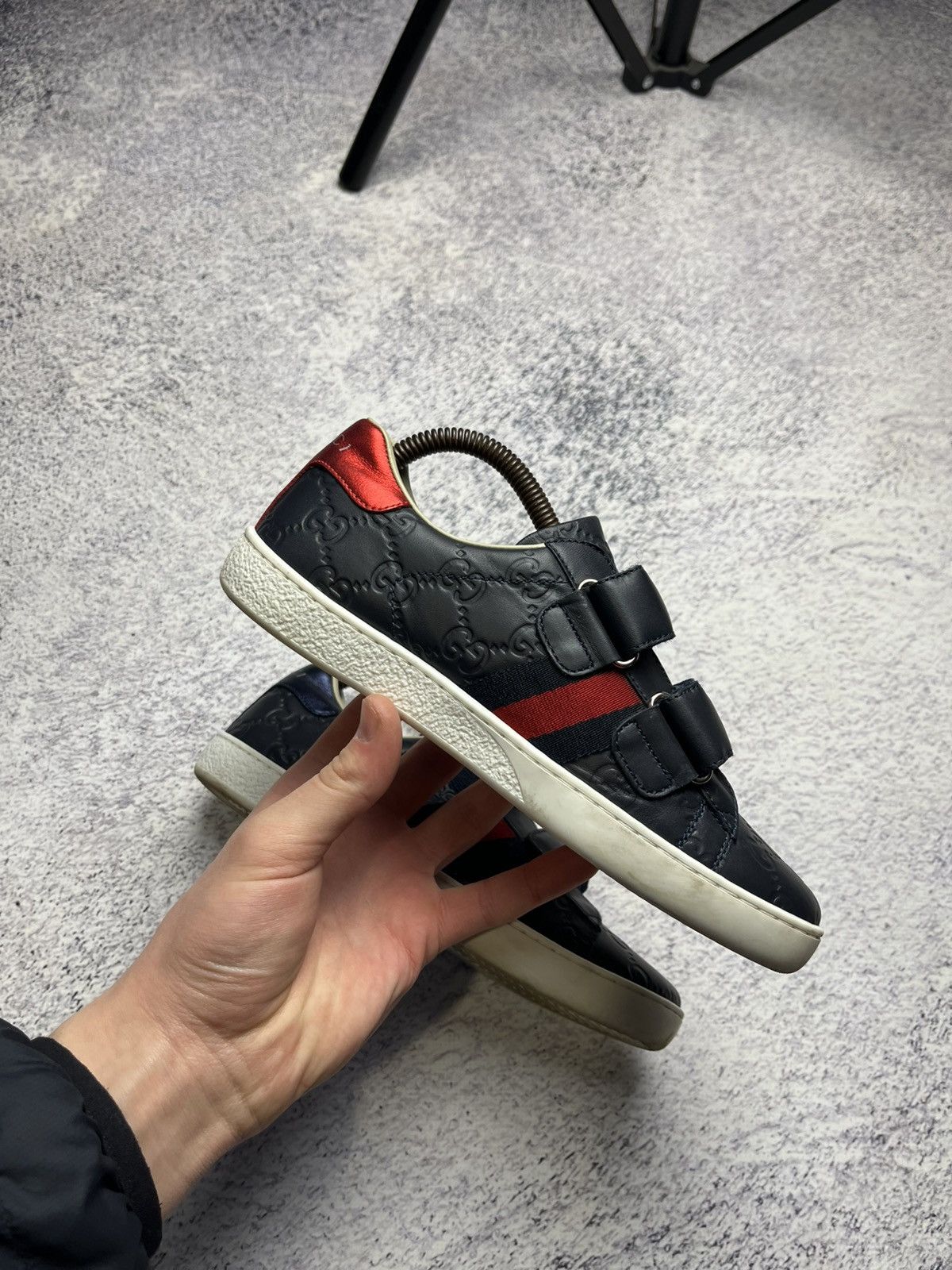 Gucci Vintage Gucci Leather Sneaker Y2K Rare Luxury 455496 Size US 6.5 / EU 39-40 - 14 Thumbnail