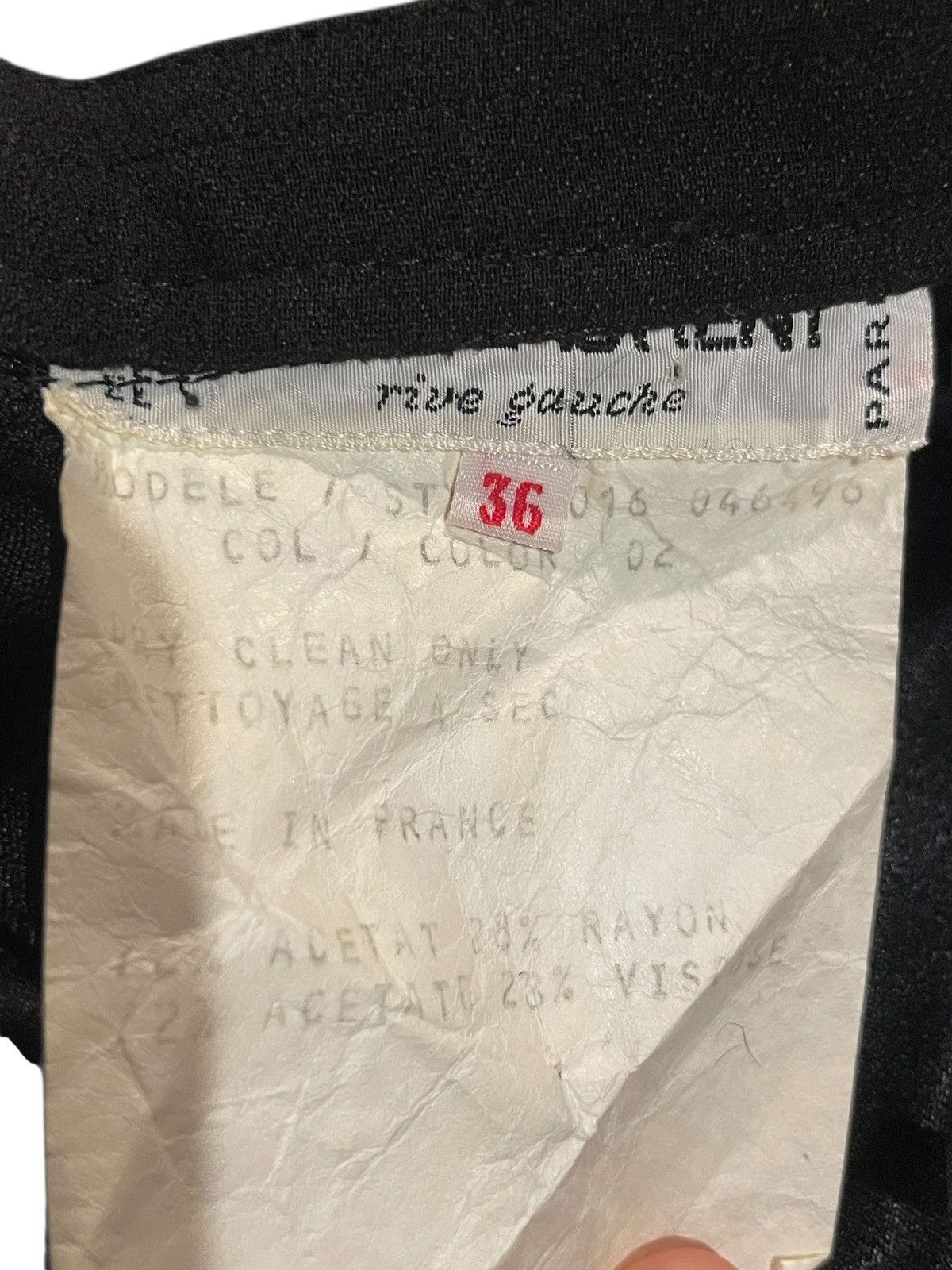 Yves Saint Laurent 80’s SAMPLE Saint Laurent Wrap Skirt Size 26" / US 2 / IT 38 - 2 Thumbnail