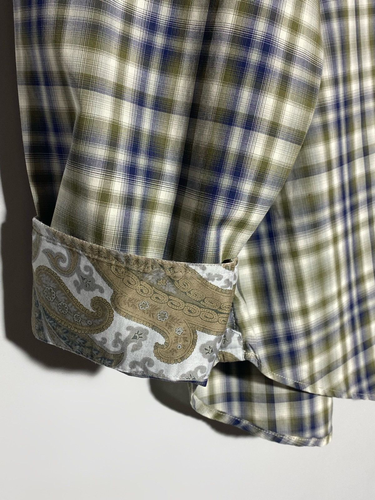 Etro Etro Checked Long Sleeve Shirt Men’s Size US L / EU 52-54 / 3 - 18 Thumbnail
