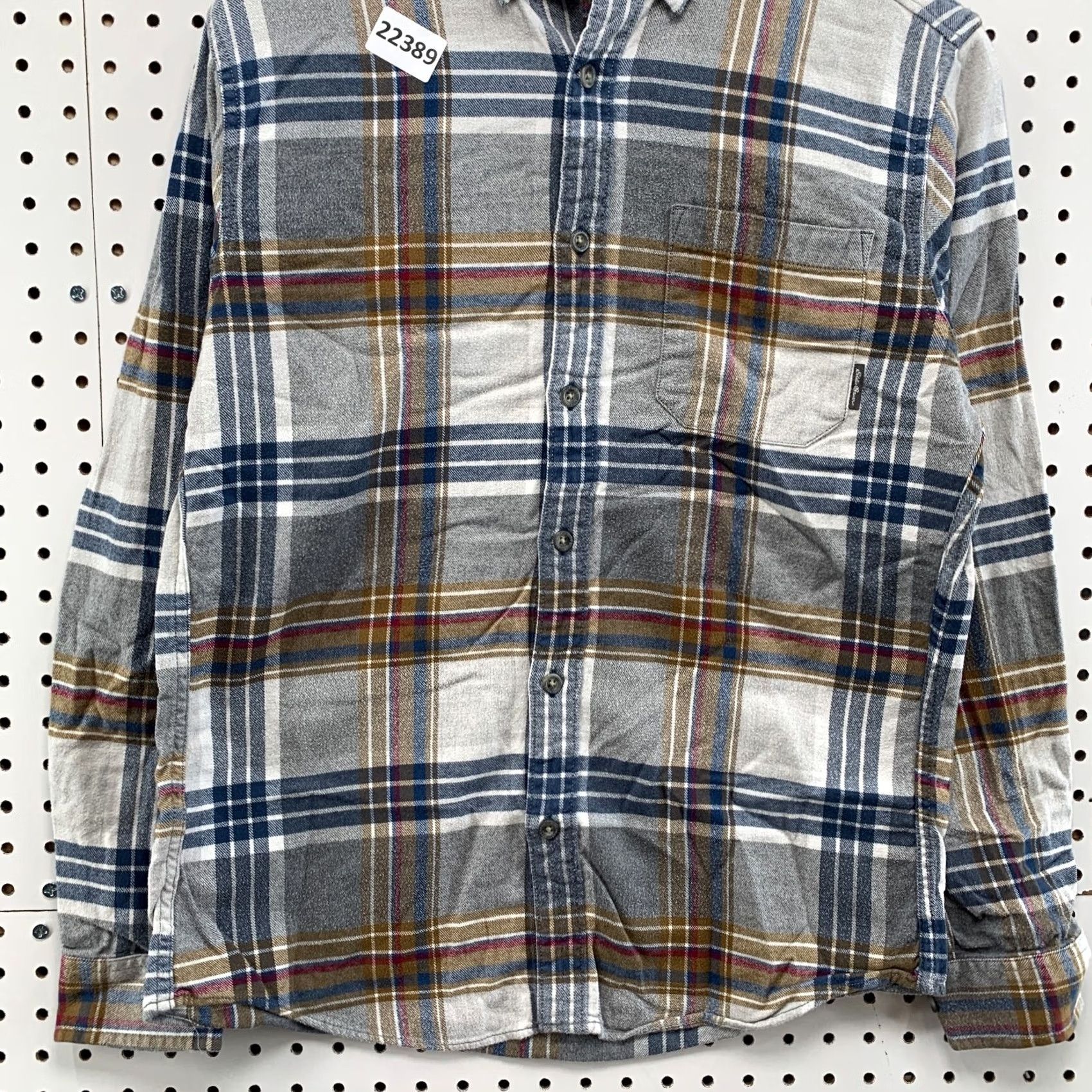 Eddie Bauer Eddie Bauer Shirt Mens S Gray Button Down Flannel Men Blue 20x27 Long Sleeve Size US S / EU 44-46 / 1 - 6 Thumbnail