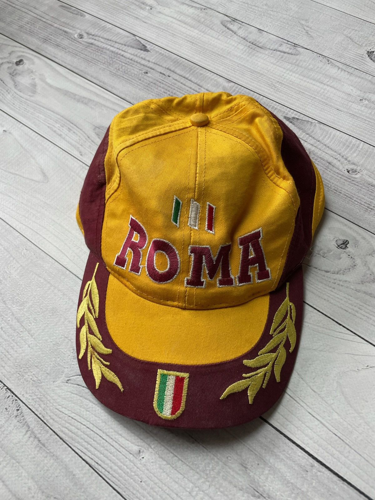 Vintage Vintage Soccer cap AS Roma big logo rare Size ONE SIZE - 3 Thumbnail