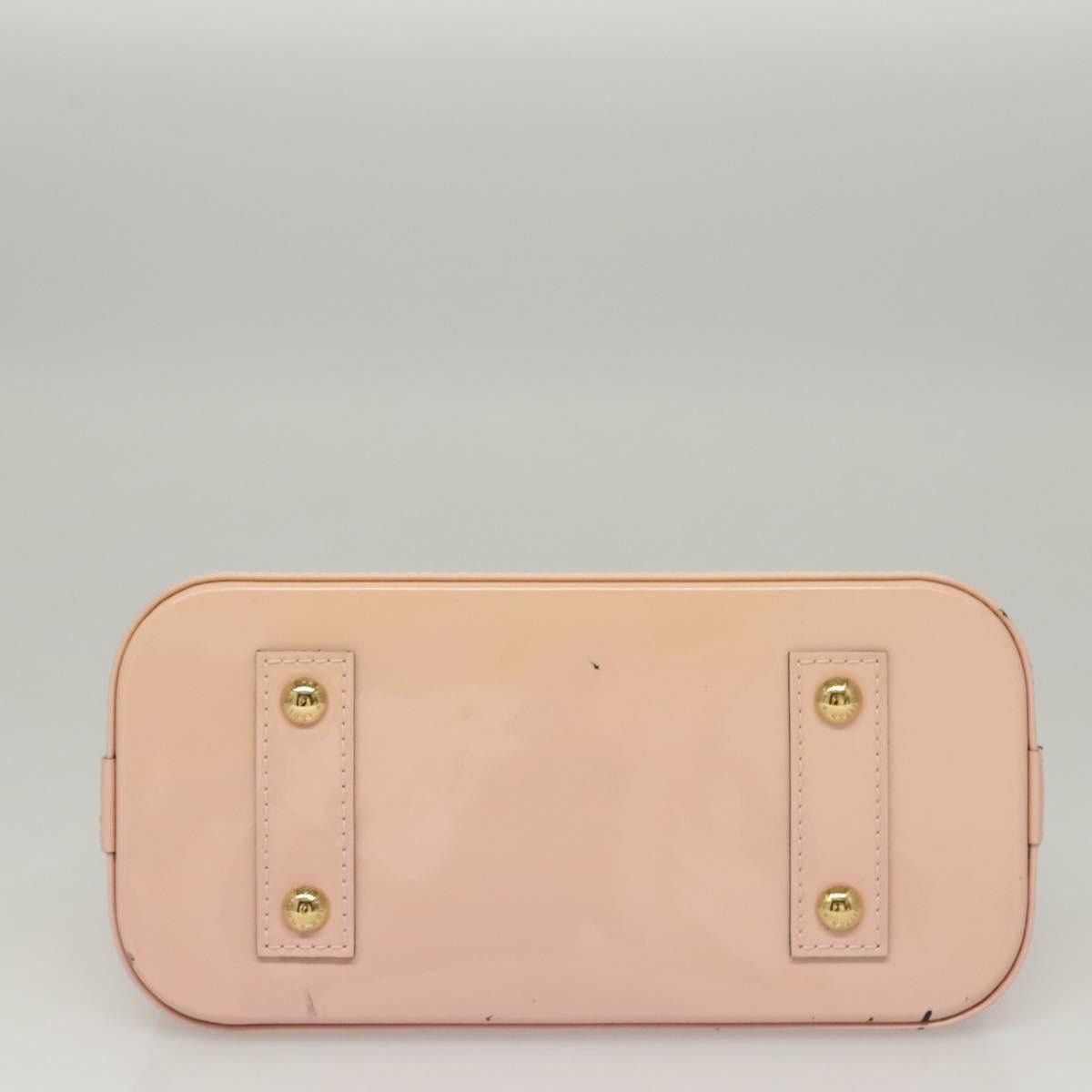 Louis Vuitton LOUIS VUITTON Vernis Alma BB Hand Bag Pink Rose Valerine Size ONE SIZE - 9 Thumbnail