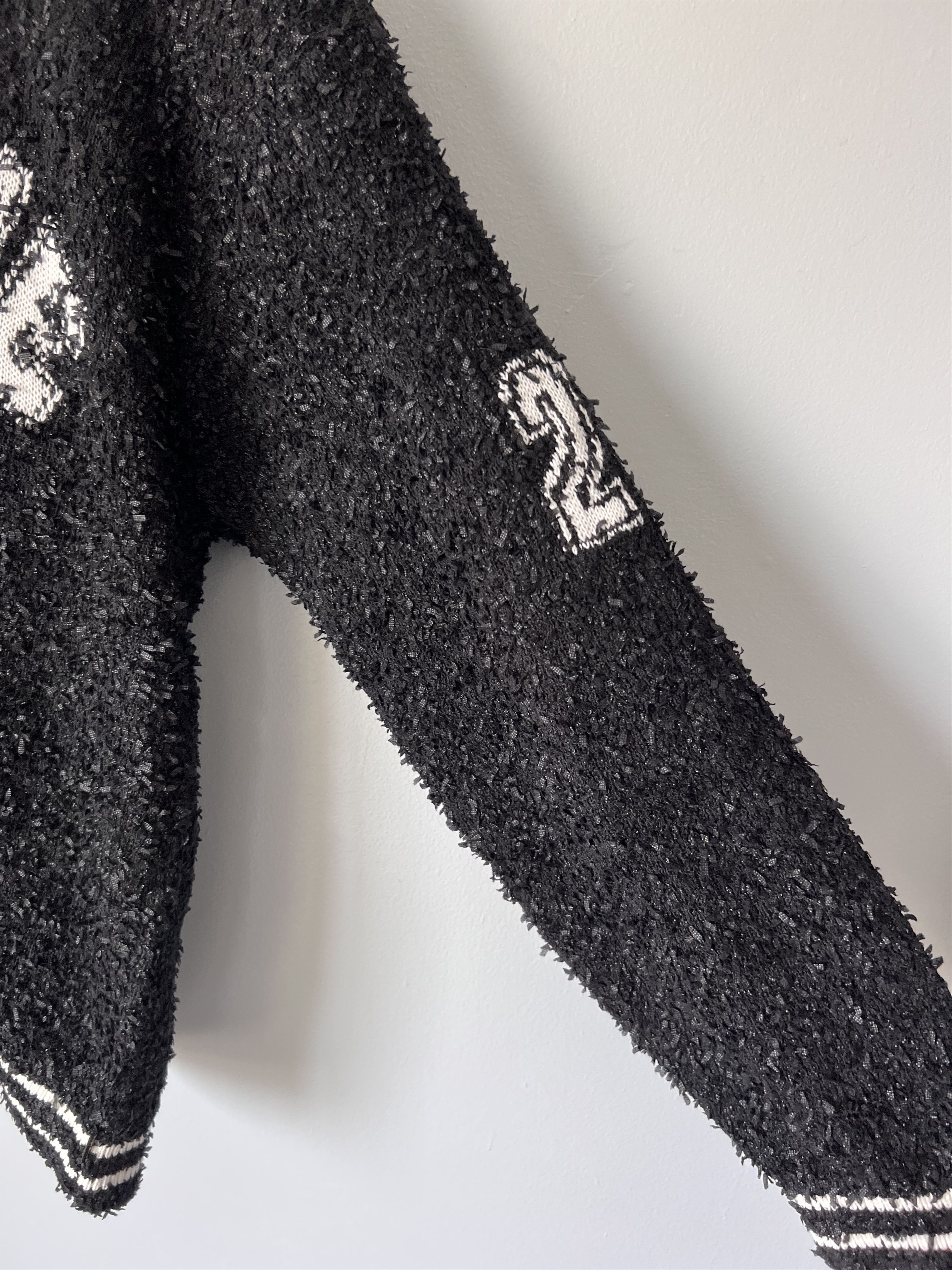 Supreme Textured Arc Logo Sweater in Black