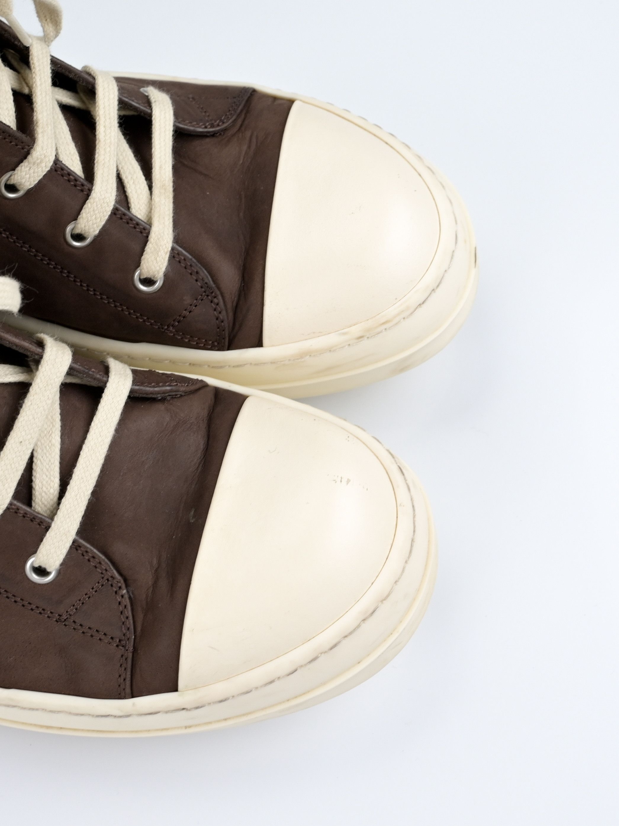 Rick Owens Mainline Leather High Top Ramones Size US 10 / EU 43 - 12 Thumbnail