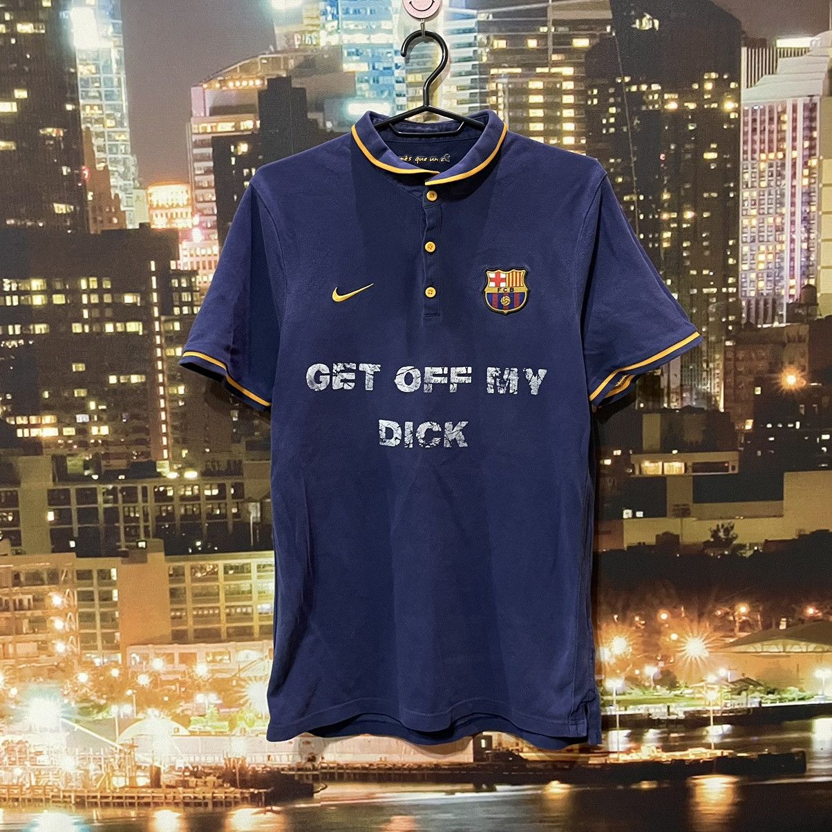 Japanese Brand NIKE T SHIRT HUMOR GET OFF MY DICK PENIS SEX PORNSTAR 90s Size US M / EU 48-50 / 2 - 1 Thumbnail