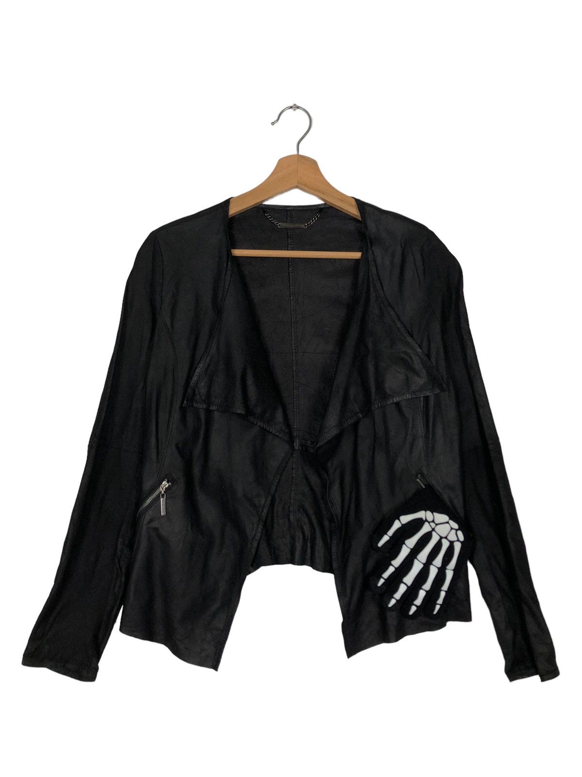 Michael Kors 🔥Cropped Soft Leather Jacket Bondage Design Size US M / EU 48-50 / 2 - 1 Thumbnail