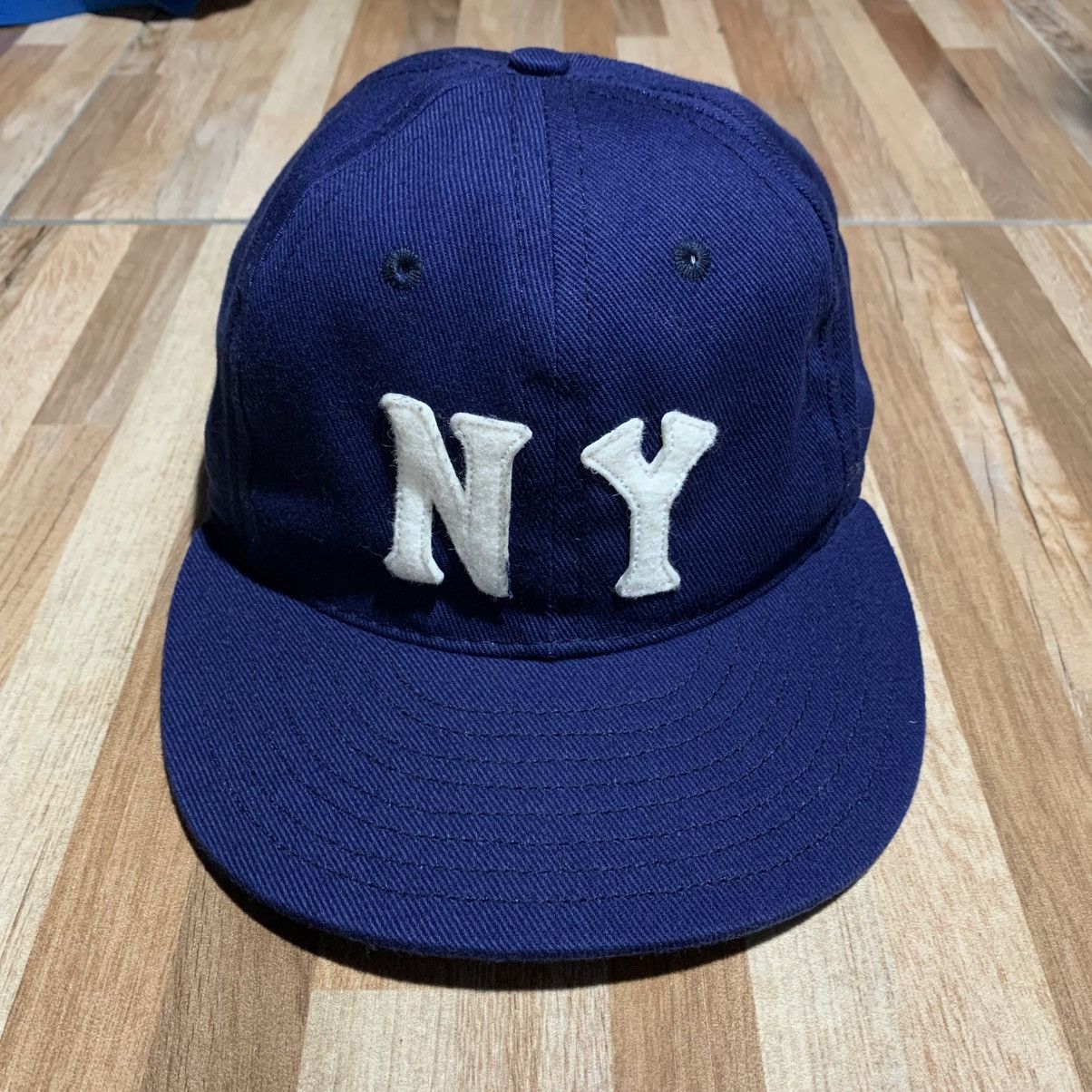 EBBETS FIELD FLANNELS NEW YORK YANKEES 1936 CAP Navy Cotton