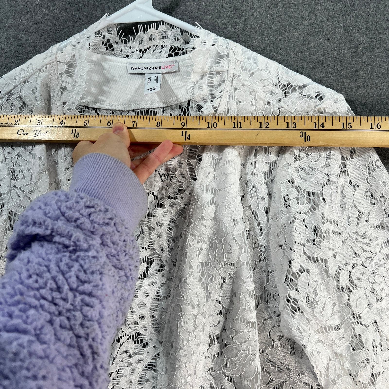 Isaac Mizrahi Isaac Mizrahi Live! Lace Open Front Cardigan Bright Size XS / US 0-2 / IT 36-38 - 6 Thumbnail
