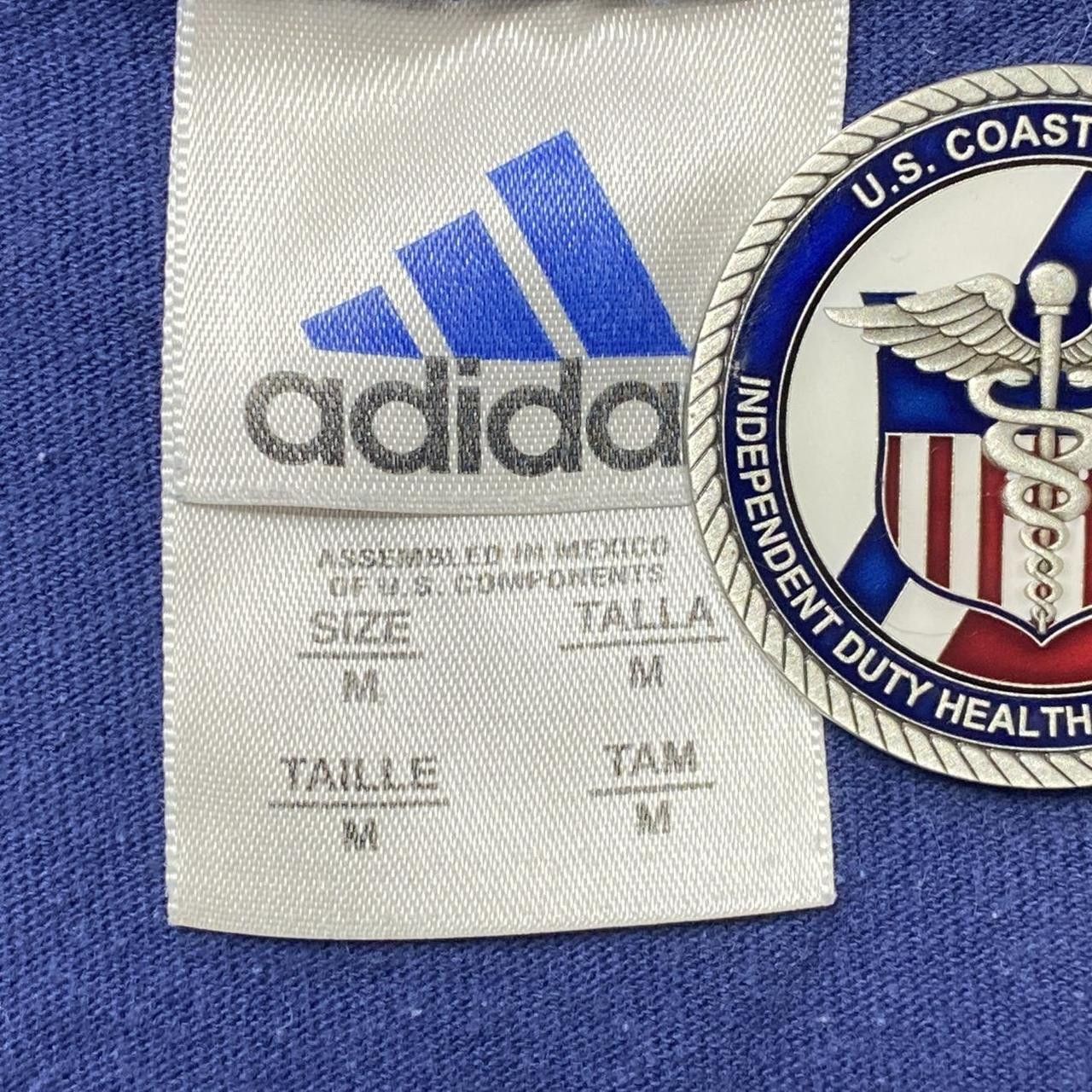 Adidas Vintage Adidas Navy Blue Tee Size Medium Size US M / EU 48-50 / 2 - 4 Thumbnail