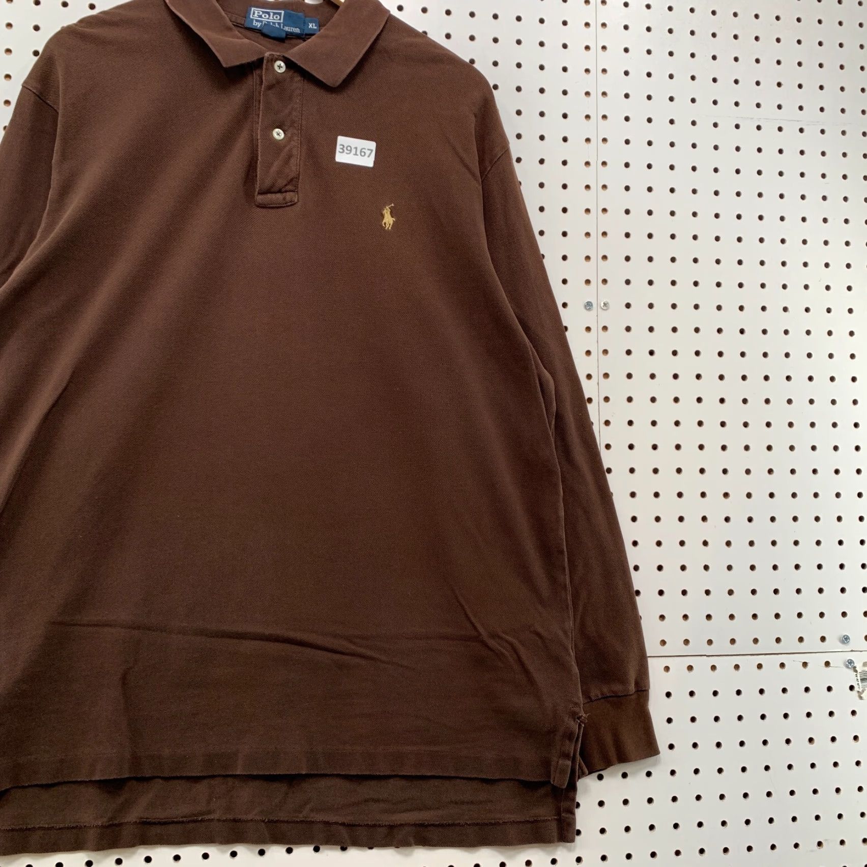 Polo Ralph Lauren VINTAGE Polo Ralph Lauren Collared Shirt Mens XL Brown Long Sleeve Preppy 24x30.5 Mens XL Brown Polo Shirt Mens XL Brown Preppy 90s Size US XL / EU 56 / 4 - 4 Thumbnail