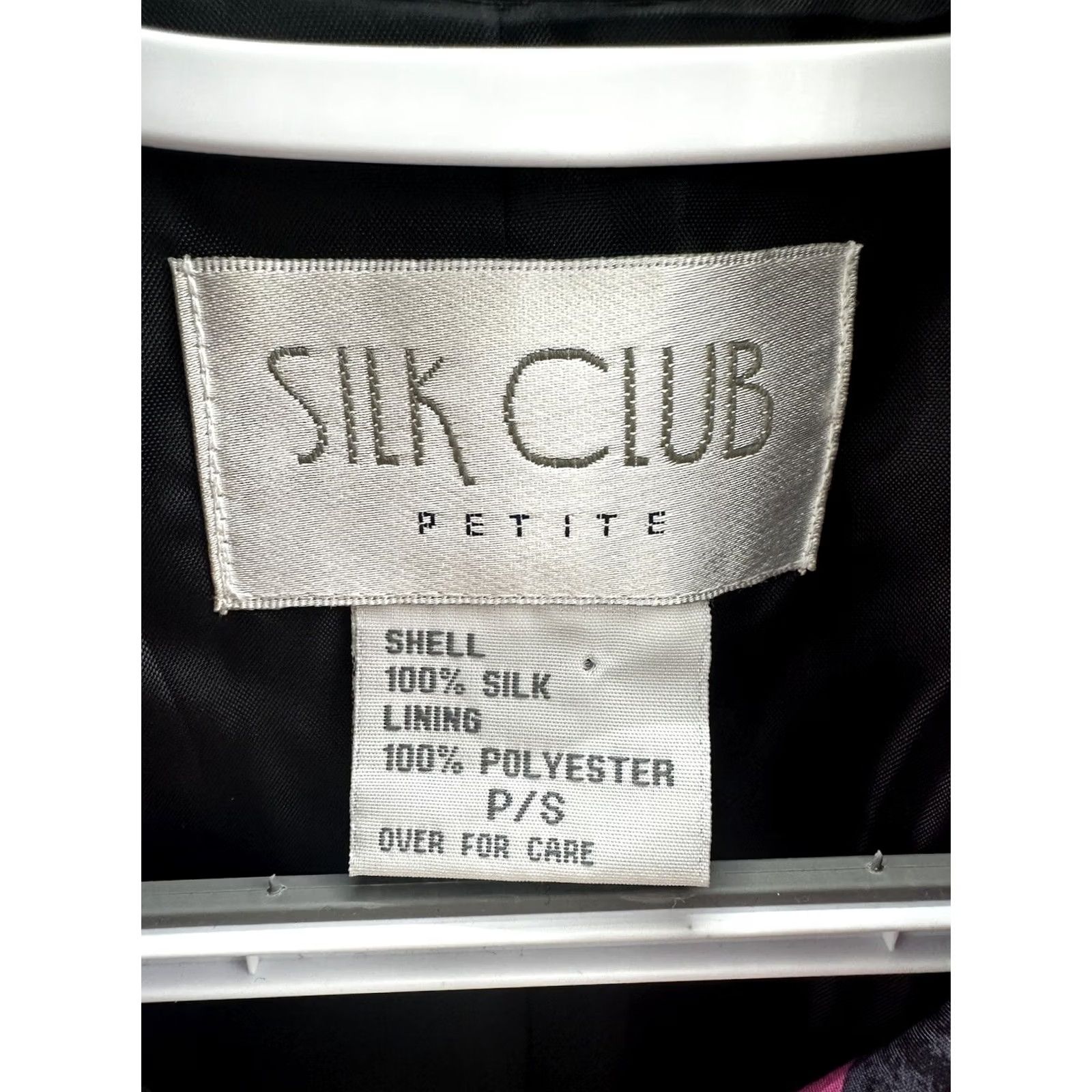 Vintage Silk Club Jacket Womens Petite Small Pink Black Zip Up Geometric Mid-Length Satin Lining Static Size S / US 4 / IT 40 - 7 Thumbnail