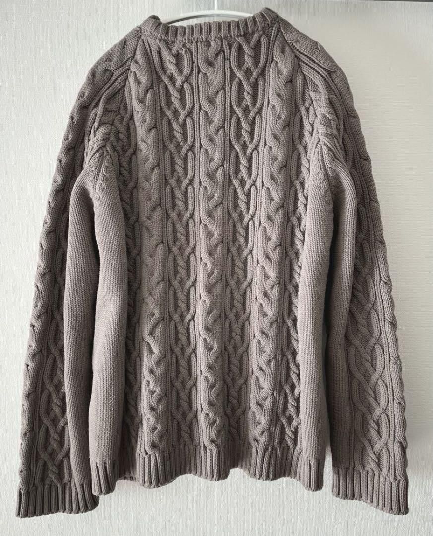 Number (N)ine Thick Cable Knit Sweater Size US L / EU 52-54 / 3 - 2 Thumbnail