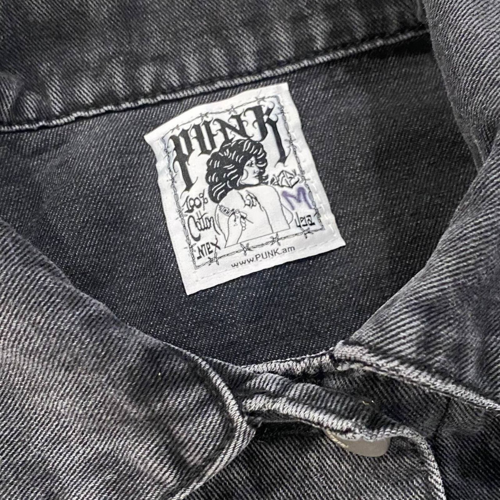 Other PUNK ® LA Anarchy Distressed Jean Jacket sz M Size US M / EU 48-50 / 2 - 6 Thumbnail