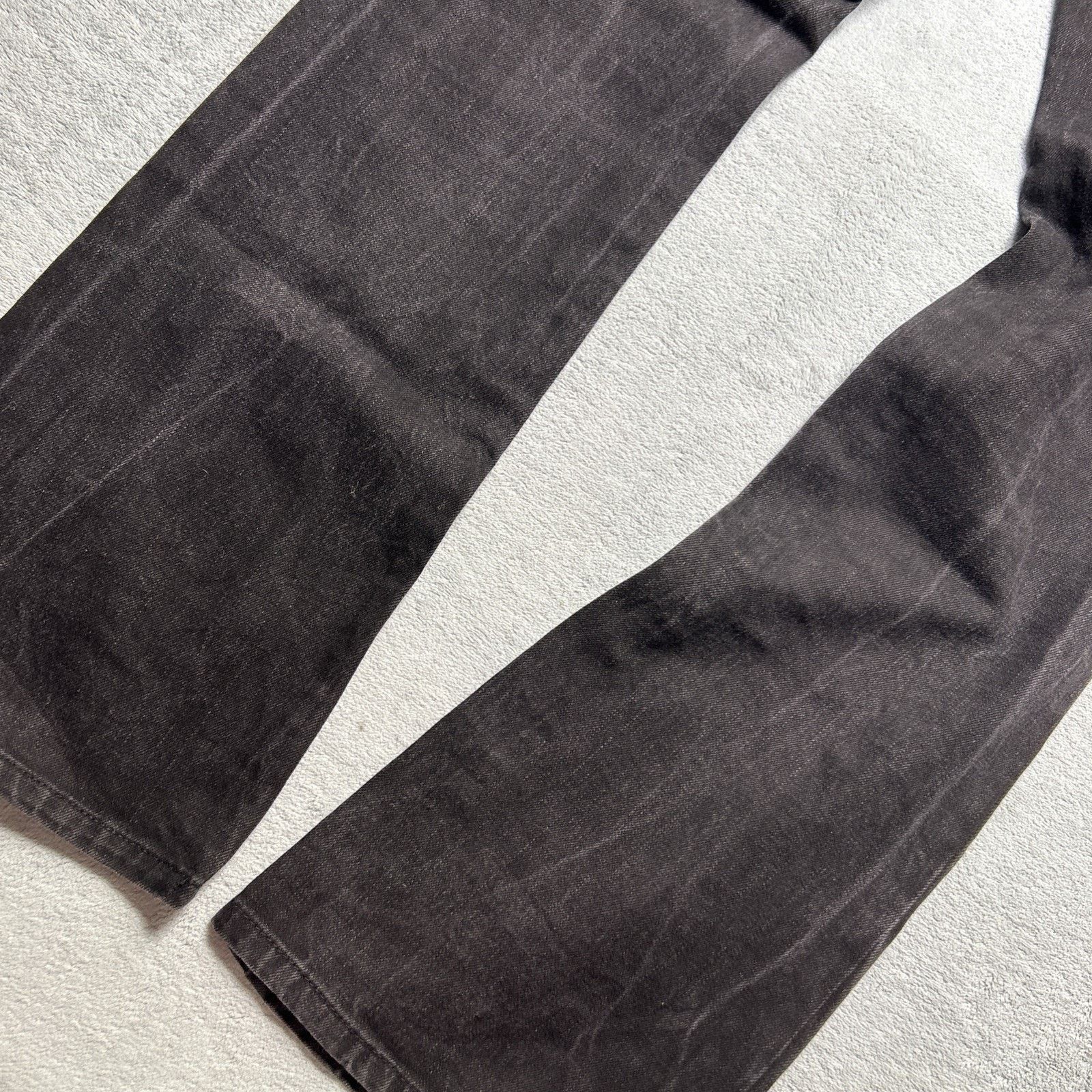 Lauren Ralph Lauren Polo Ralph Dojo Baggy Jeans Women 6 31x32 Wide Flare Black Size 28" / US 6 / IT 42 - 9 Thumbnail