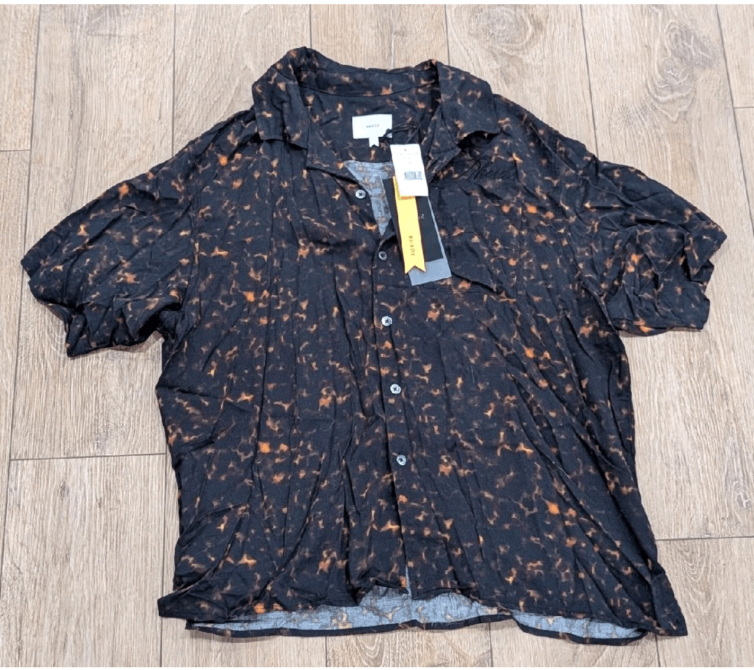 Rhude RHUDE Tortoise Print SS Button Up Camp Shirt Black Large Size US L / EU 52-54 / 3 - 1 Thumbnail