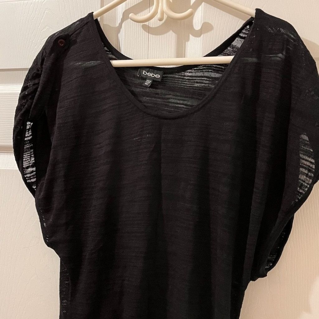 Bebe bebe black long top fit med-large Size M / US 6-8 / IT 42-44 - 2 Thumbnail