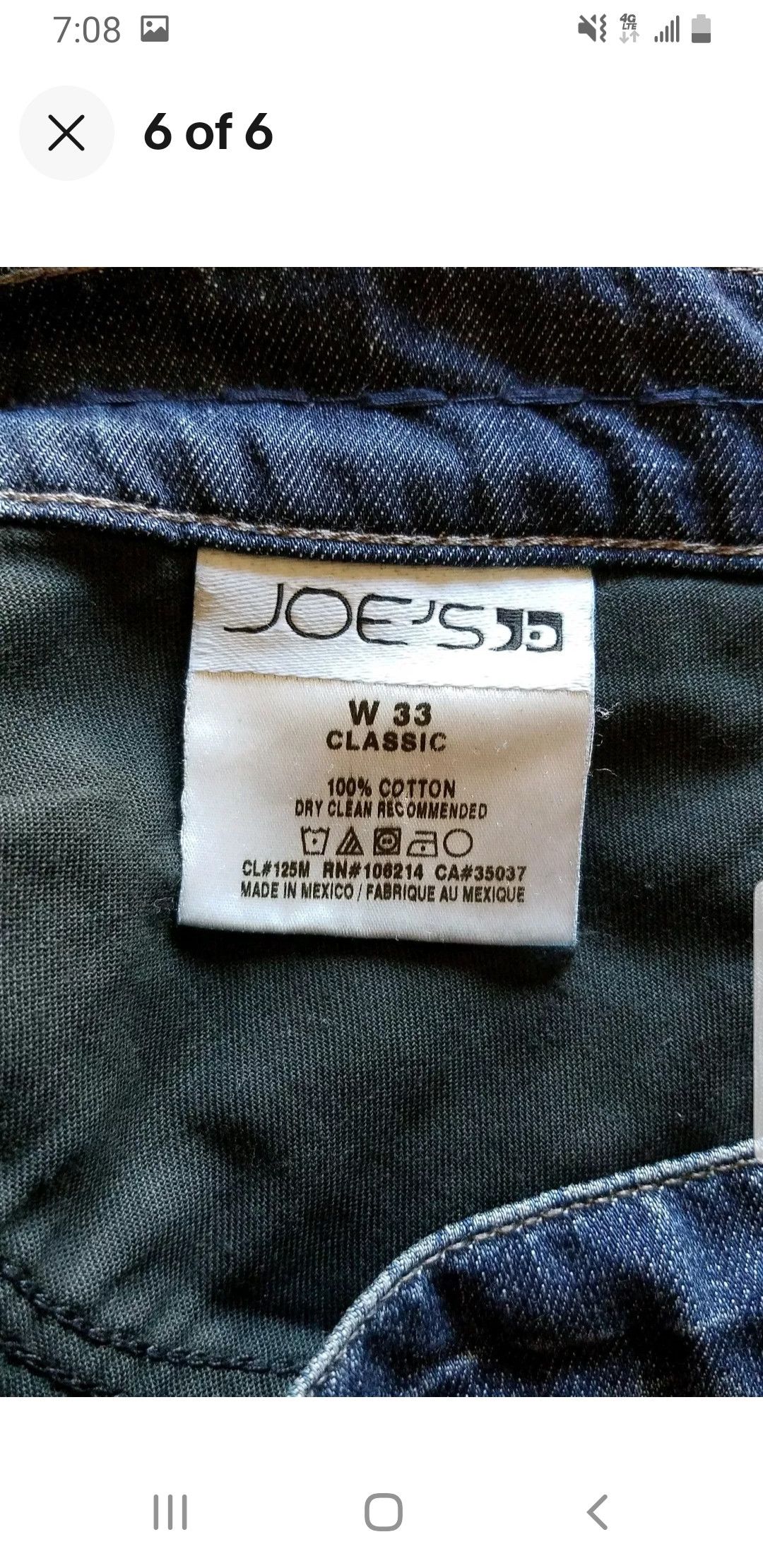 Joe's Jj man Size US 33 - 2 Thumbnail