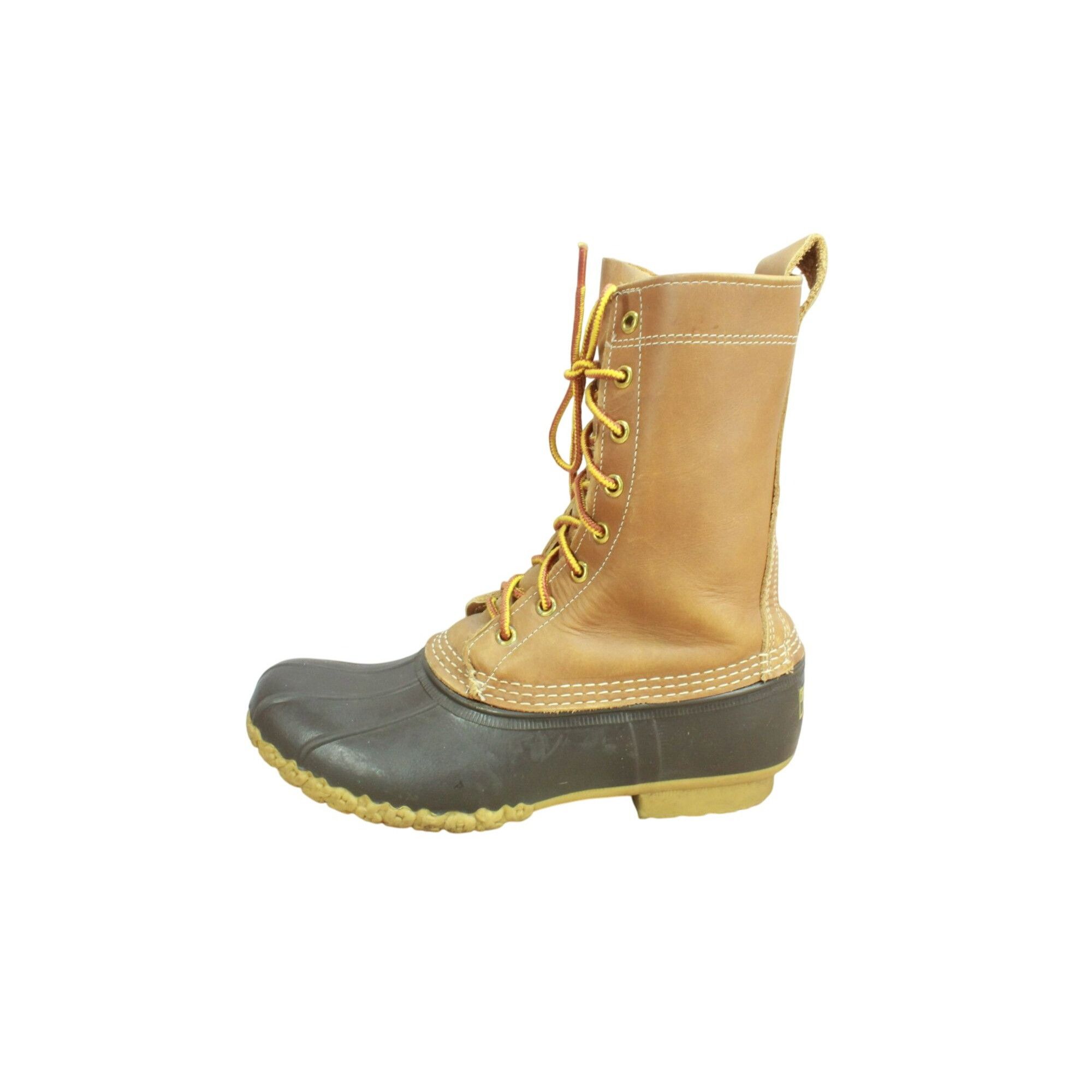 LL Bean Women’s Brown Leather Duck Boots Size 9 M