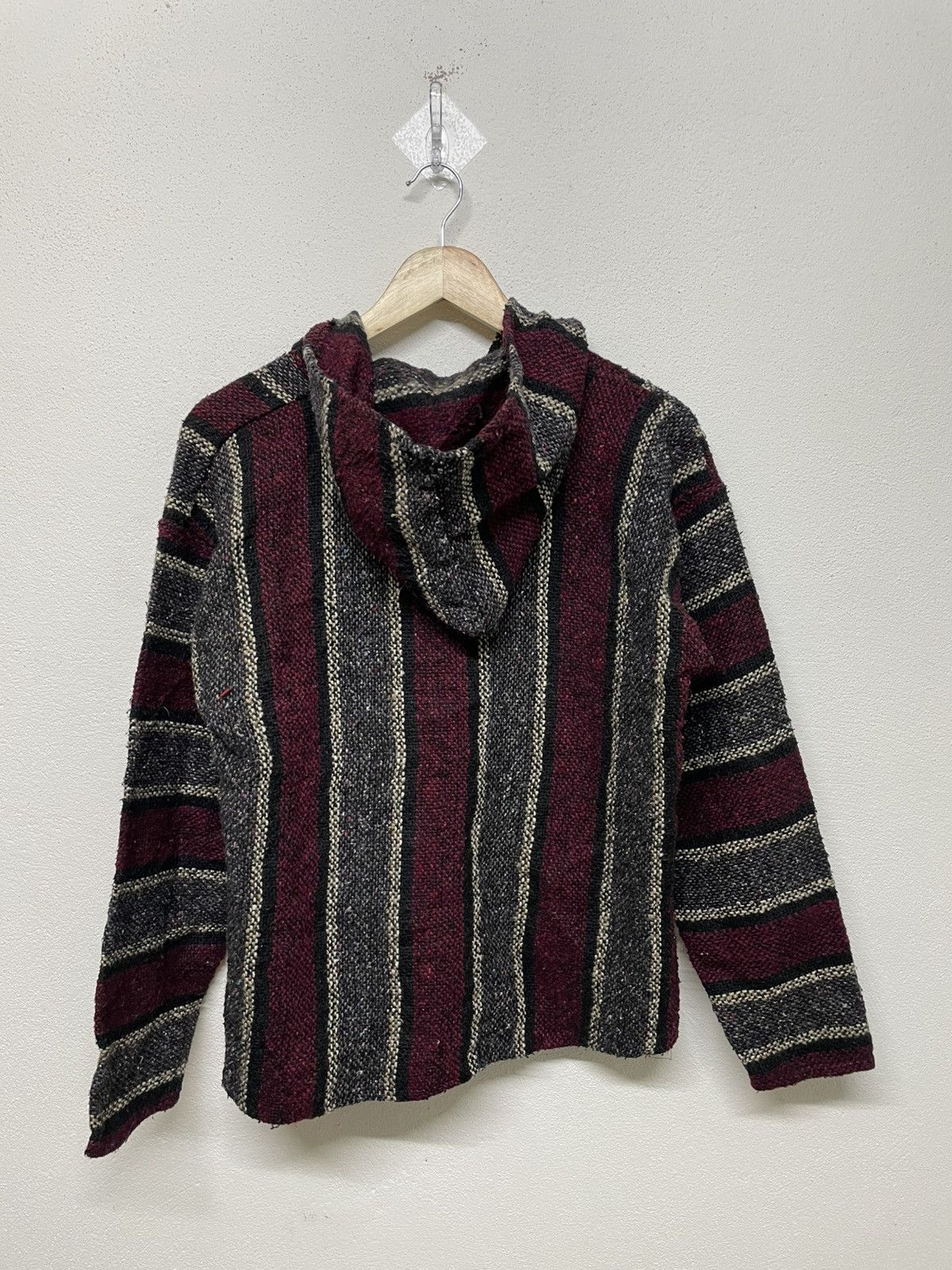 Mexican Threads Vintage Mexican Baja Blanket Pullover Hooded Jacket Size US S / EU 44-46 / 1 - 3 Thumbnail