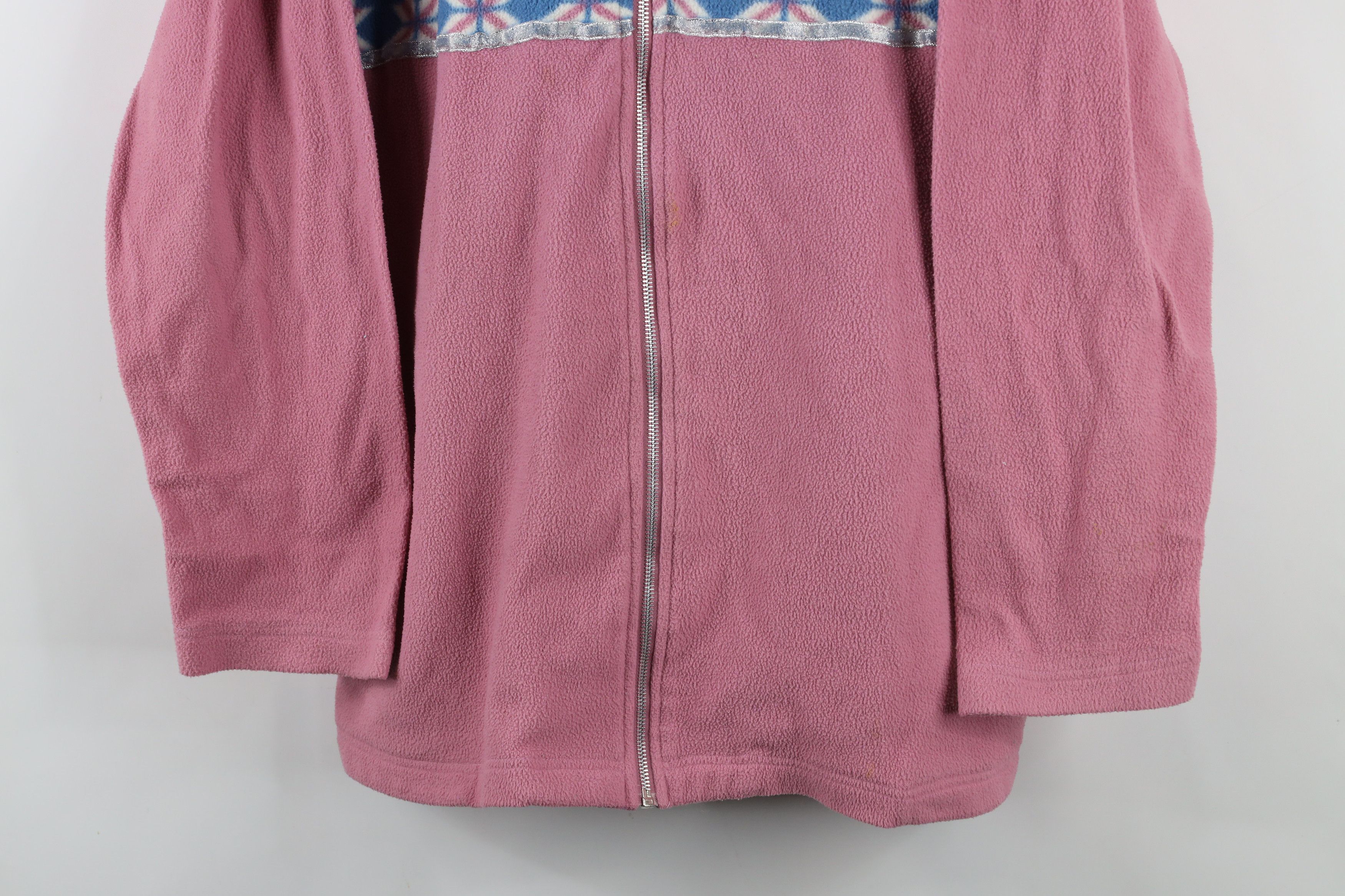 Vintage Vintage 90s Streetwear Southwestern Full Zip Fleece Jacket Size L / US 10 / IT 46 - 3 Thumbnail
