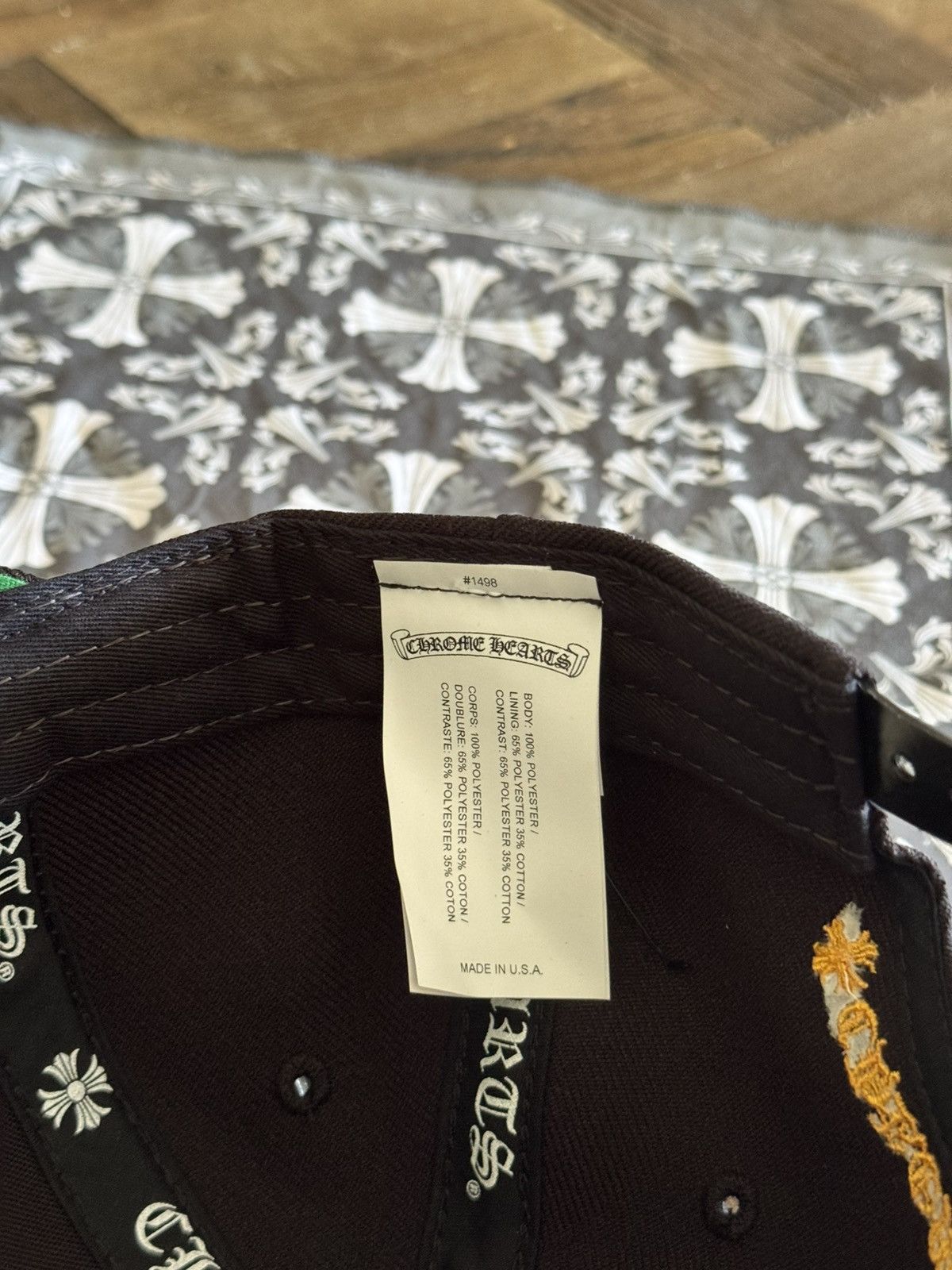 Chrome Hearts Chrome Hearts Black/Yellow CH Embroidered Cap Size ONE SIZE - 2 Thumbnail