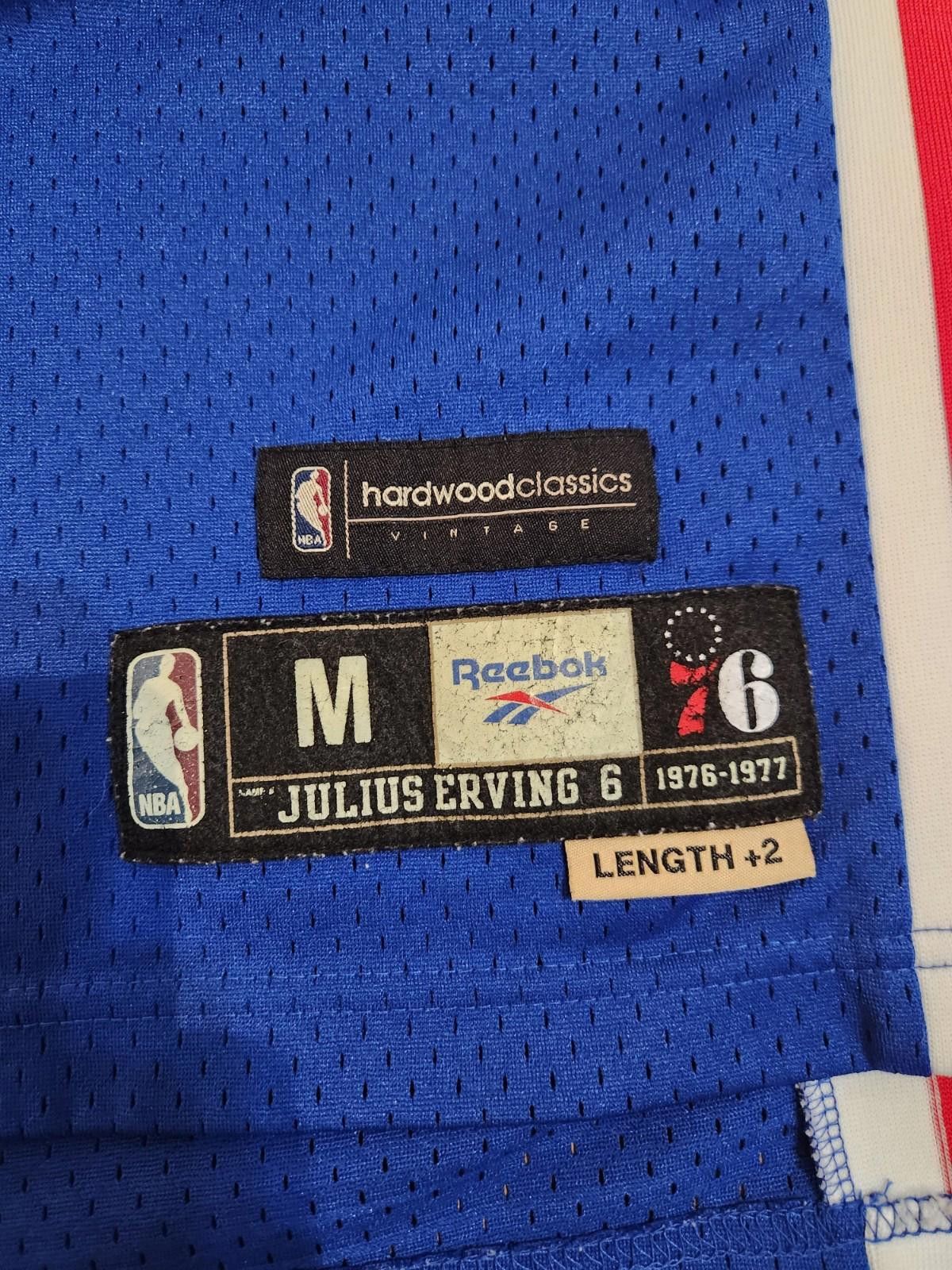 Reebok VTG Reebok NBA Philadelphia 76ers Julius Erving Jersey M Size ONE SIZE - 3 Thumbnail