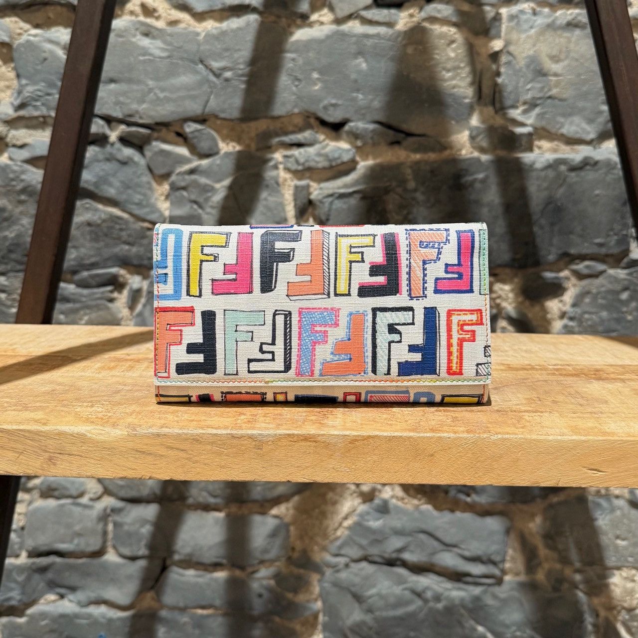 Fendi Fendi Spalmati Zucca FF Multicolour Long Wallet Size ONE SIZE - 2 Thumbnail