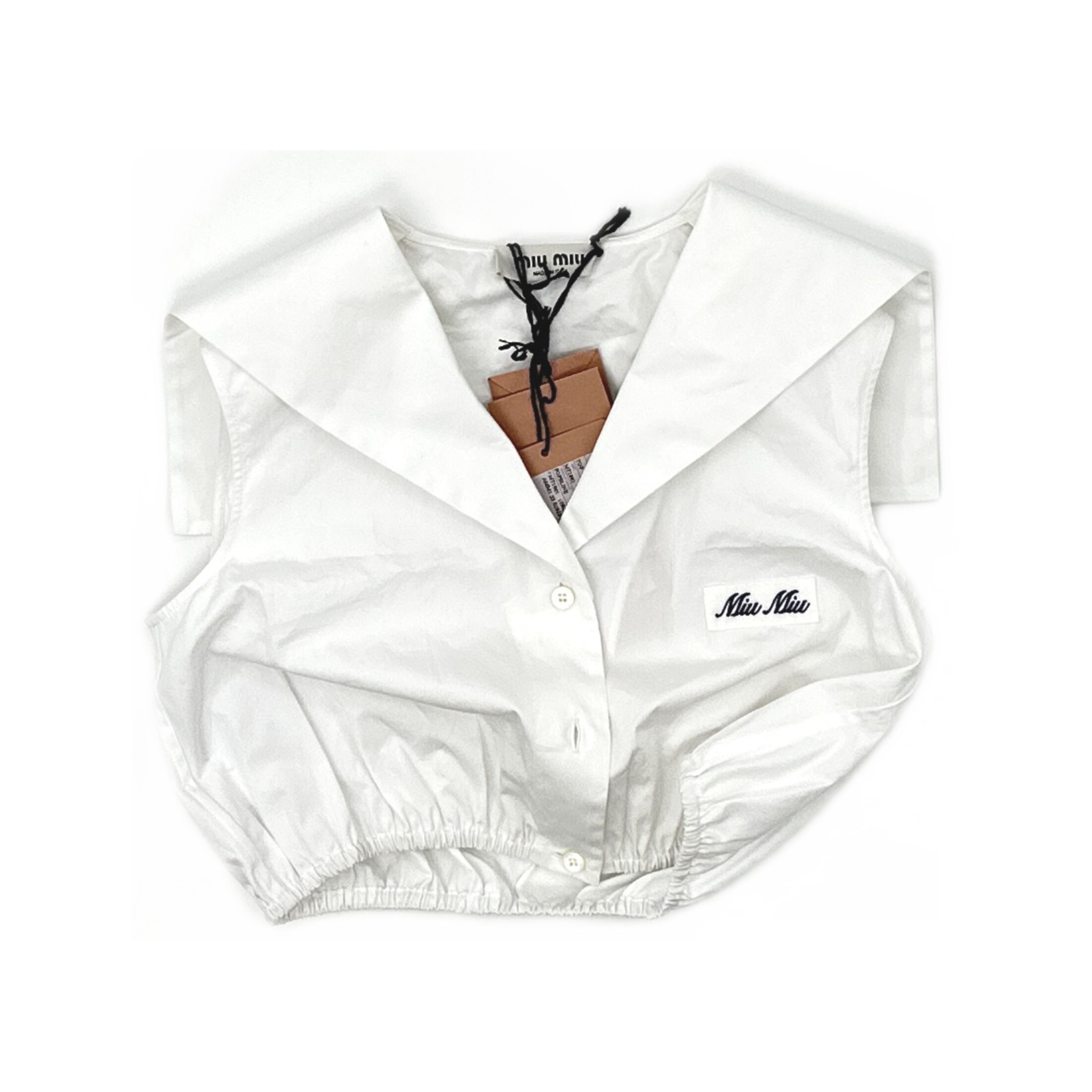 Miu Miu Miu Miu Logo Zip Crop Top Size 38 | Grailed
