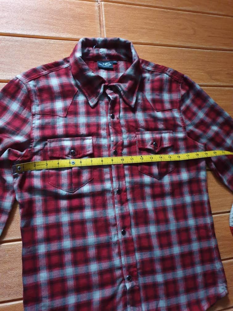 JACKROSE 🔥JACK ROSE Checkered Red Western Shirt Size US M / EU 48-50 / 2 - 7 Thumbnail
