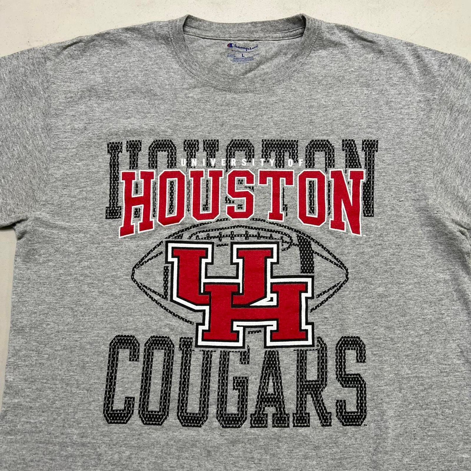 Champion University of Houston Cougars Light Gray Champion Tee - L Size US L / EU 52-54 / 3 - 2 Thumbnail