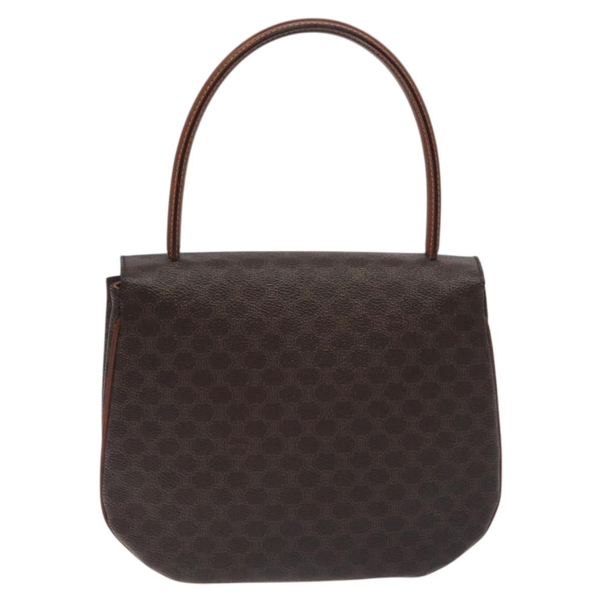Celine CELINE Macadam Canvas Hand Bag Pvc Leather Brown Gold Size ONE SIZE - 3 Thumbnail