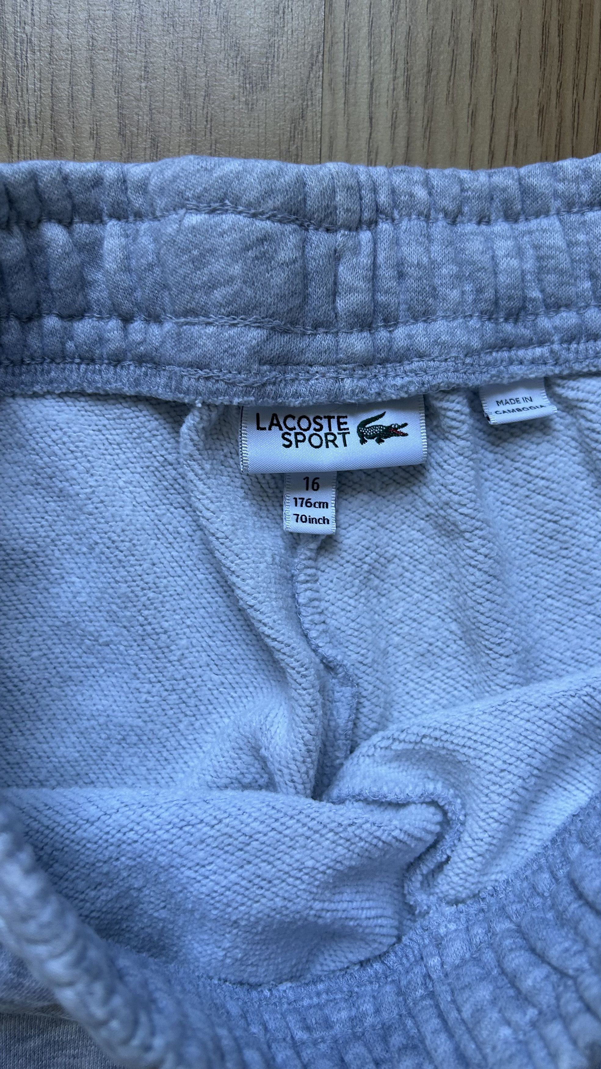 Lacoste × Vintage Lacoste SPORT Fleece Shorts - Gray Size US 29 - 4 Thumbnail