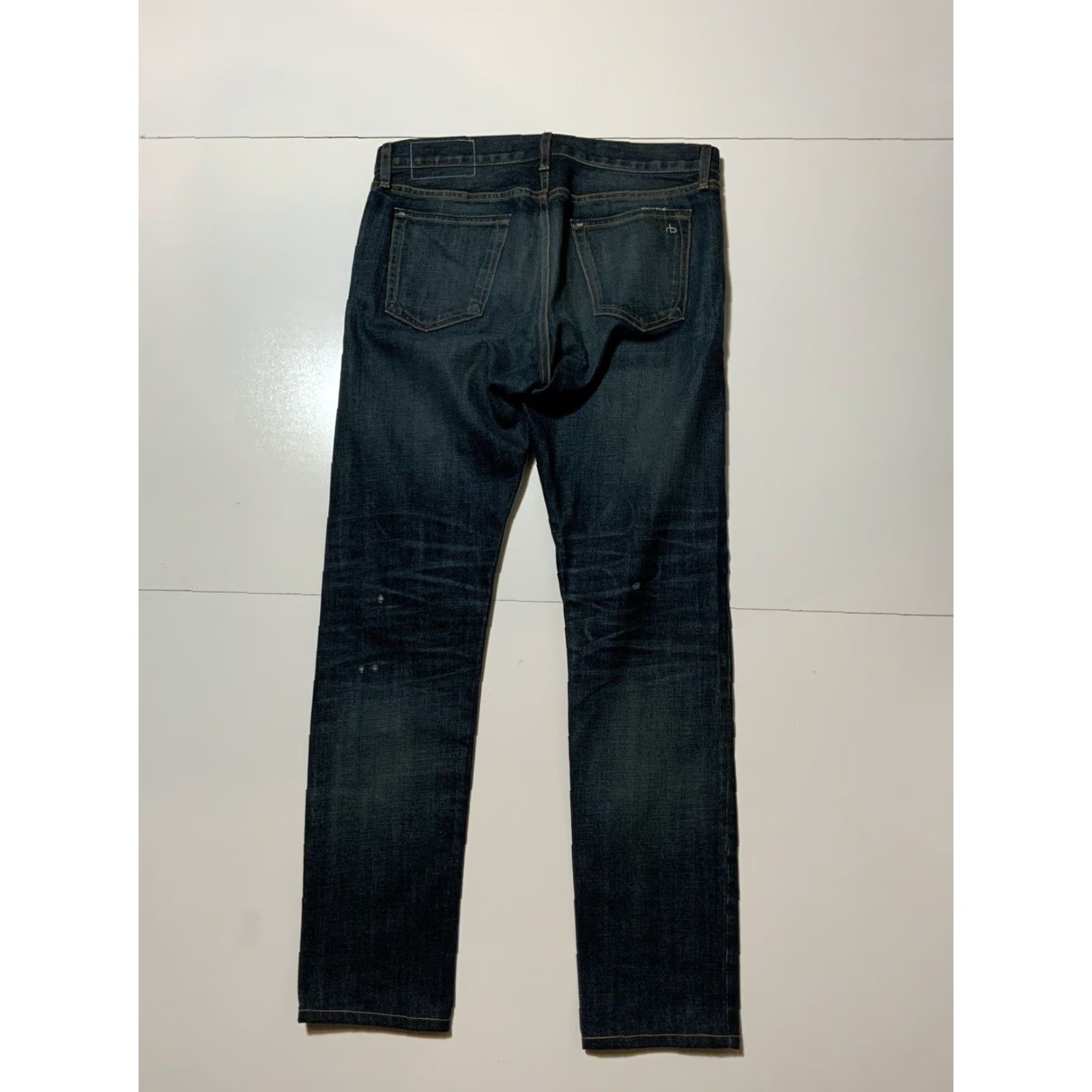 Rag & Bone rag & bone New York Jeans Slim Fit 32 Blue Men Denim Zeitgeist Distressed 2 Slim Leg 32 Inseam Size US 32 / EU 48 - 5 Thumbnail