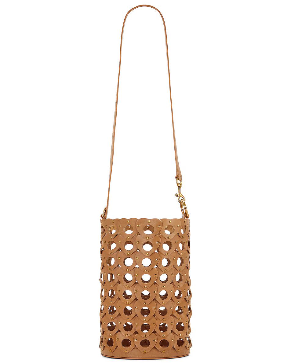 Saint Laurent Paris o1bcso1str0425 Size: OS/Hearted Bucket Bag in Vintage Brown Size ONE SIZE - 1 Thumbnail