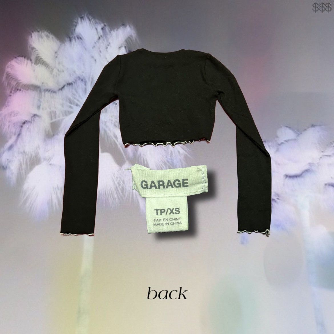 Garage × Vintage Garage Long Sleeve Crop Top Size XS / US 0-2 / IT 36-38 - 4 Thumbnail
