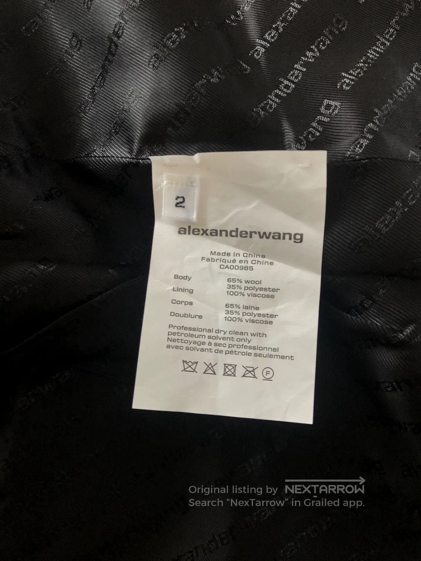 Alexander Wang Alexander Wang Zipper Detail Blazer. Size US M / EU 48-50 / 2 - 8 Thumbnail