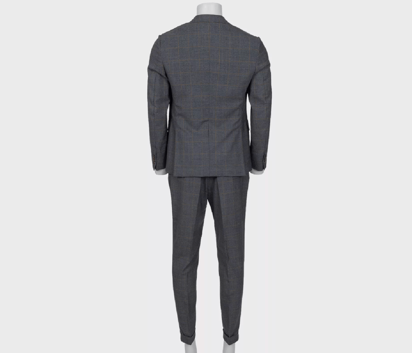 Isaia Isaia Gray Check Wool Suit IT50 L Size 50R - 3 Thumbnail